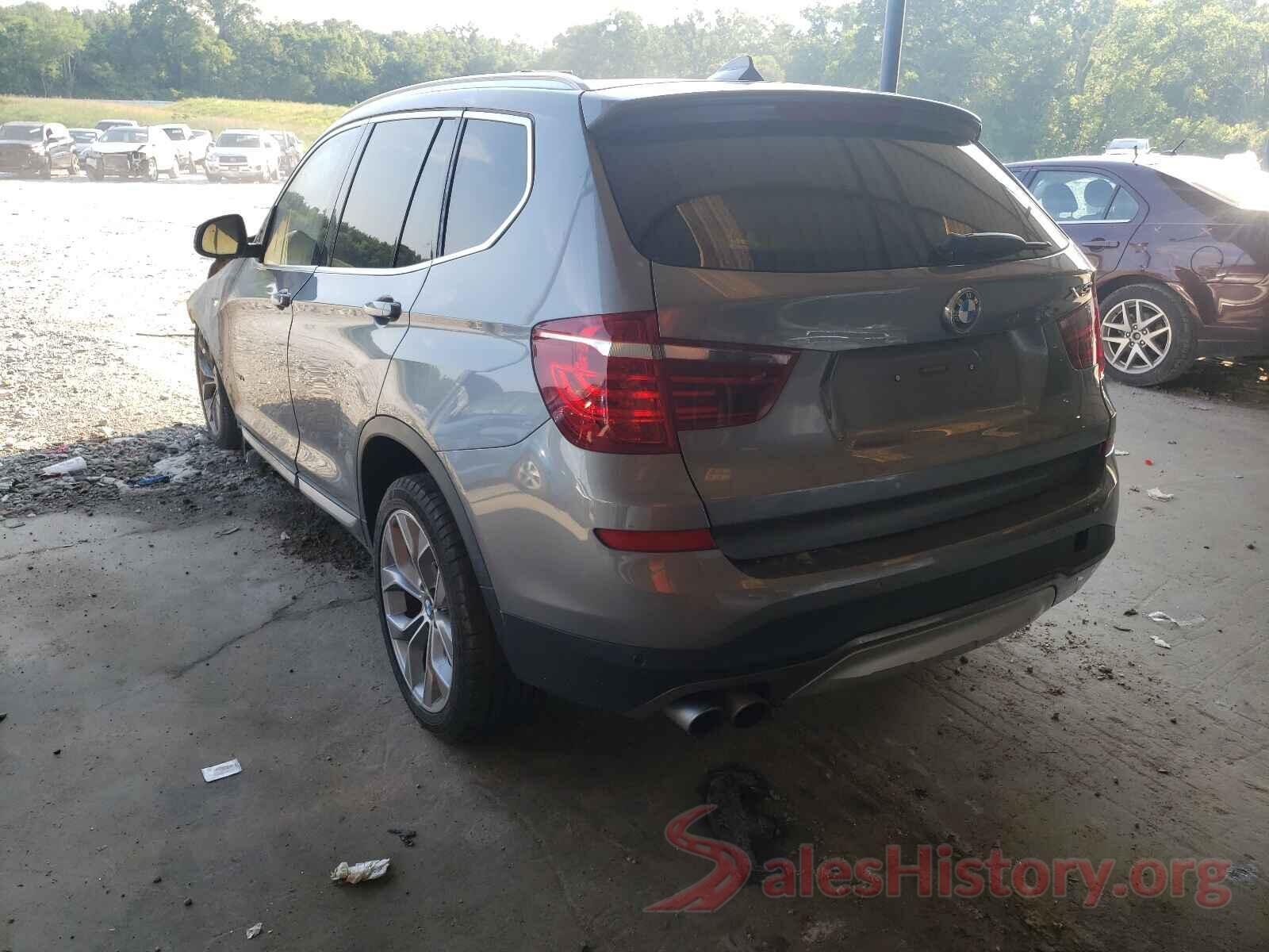 5UXWZ7C35H0X40944 2017 BMW X3