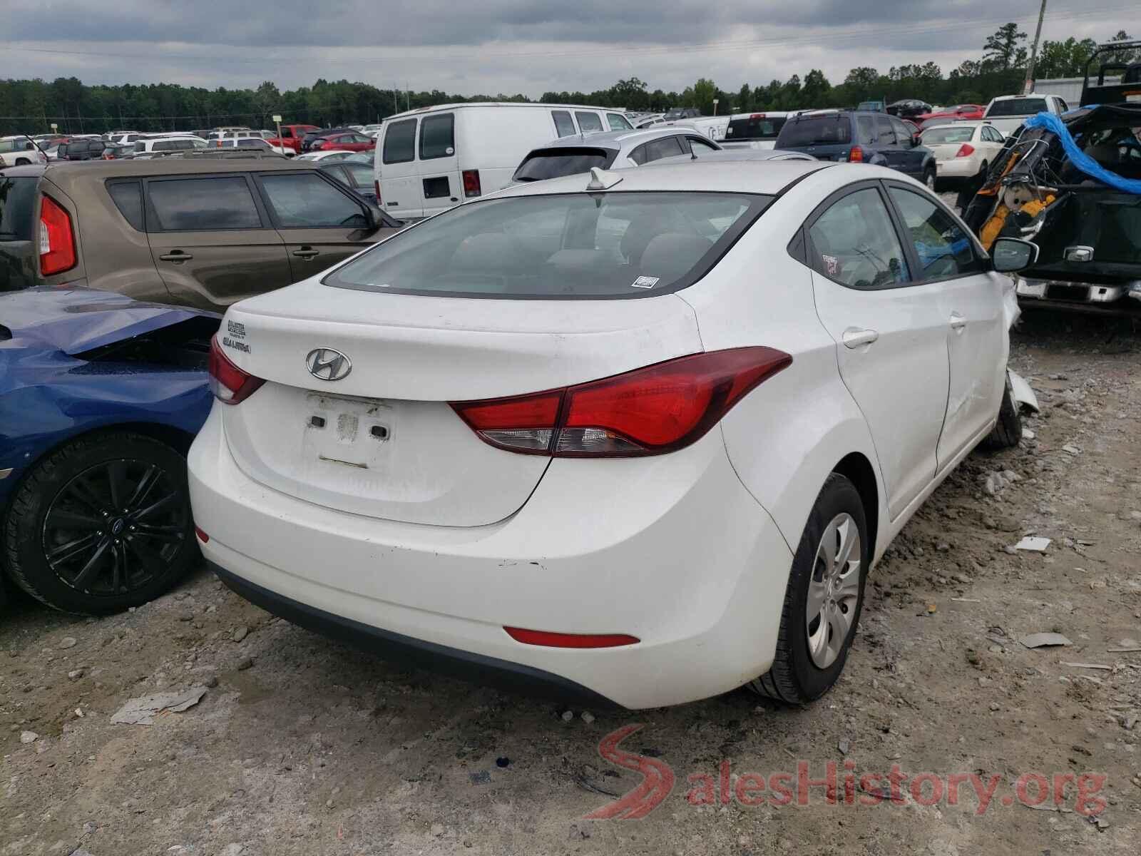 5NPDH4AE7GH667558 2016 HYUNDAI ELANTRA