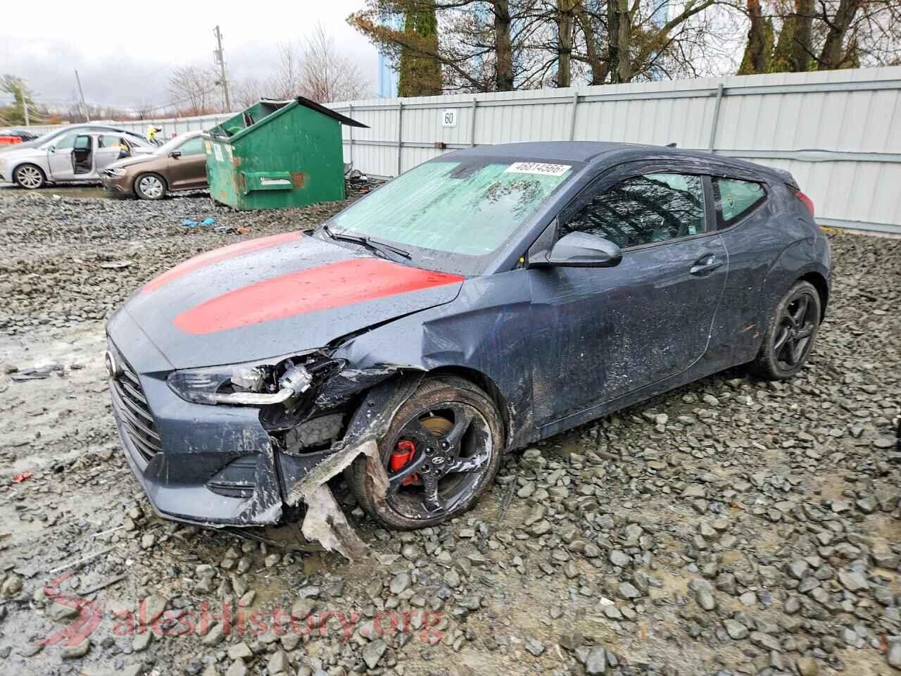 2019 HYUNDAI VELOSTER VIN KMHTG6AF6KU016886, auction photo