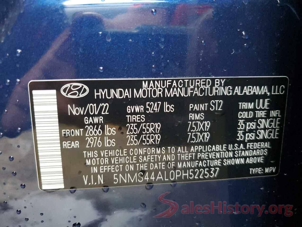 5NMS44AL0PH522537 2023 HYUNDAI SANTA FE