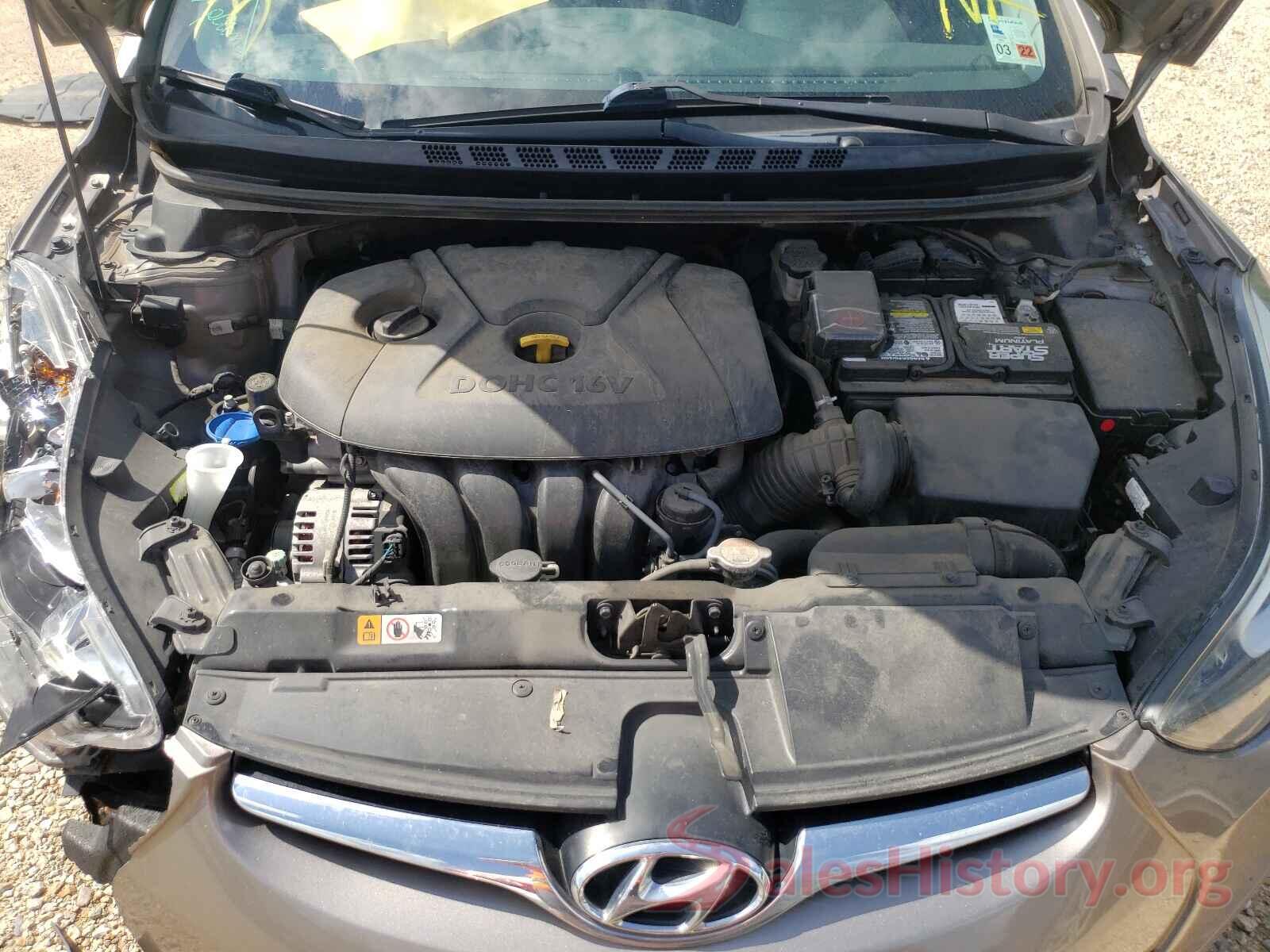 5NPDH4AE4GH796180 2016 HYUNDAI ELANTRA