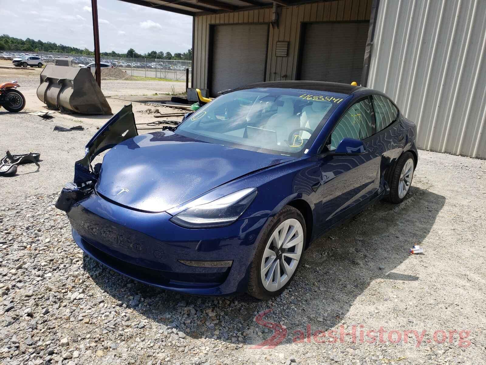 5YJ3E1EB2MF926602 2021 TESLA MODEL 3