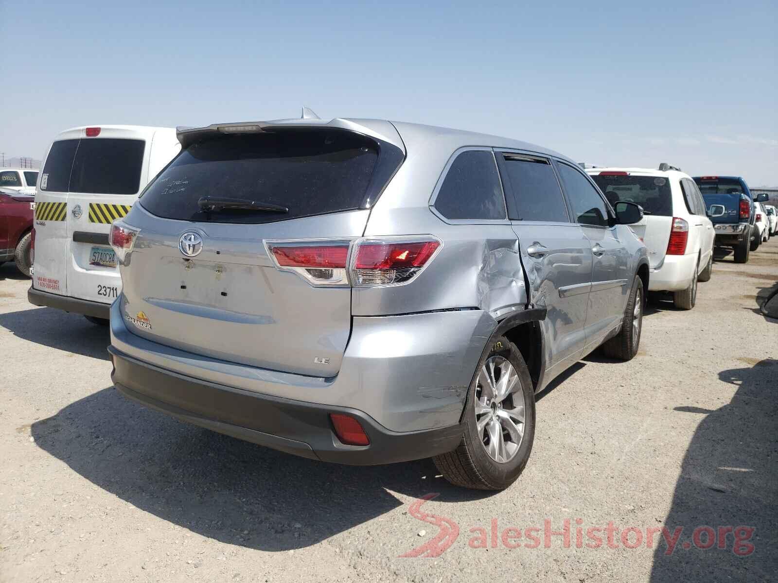 5TDZKRFH8GS153171 2016 TOYOTA HIGHLANDER