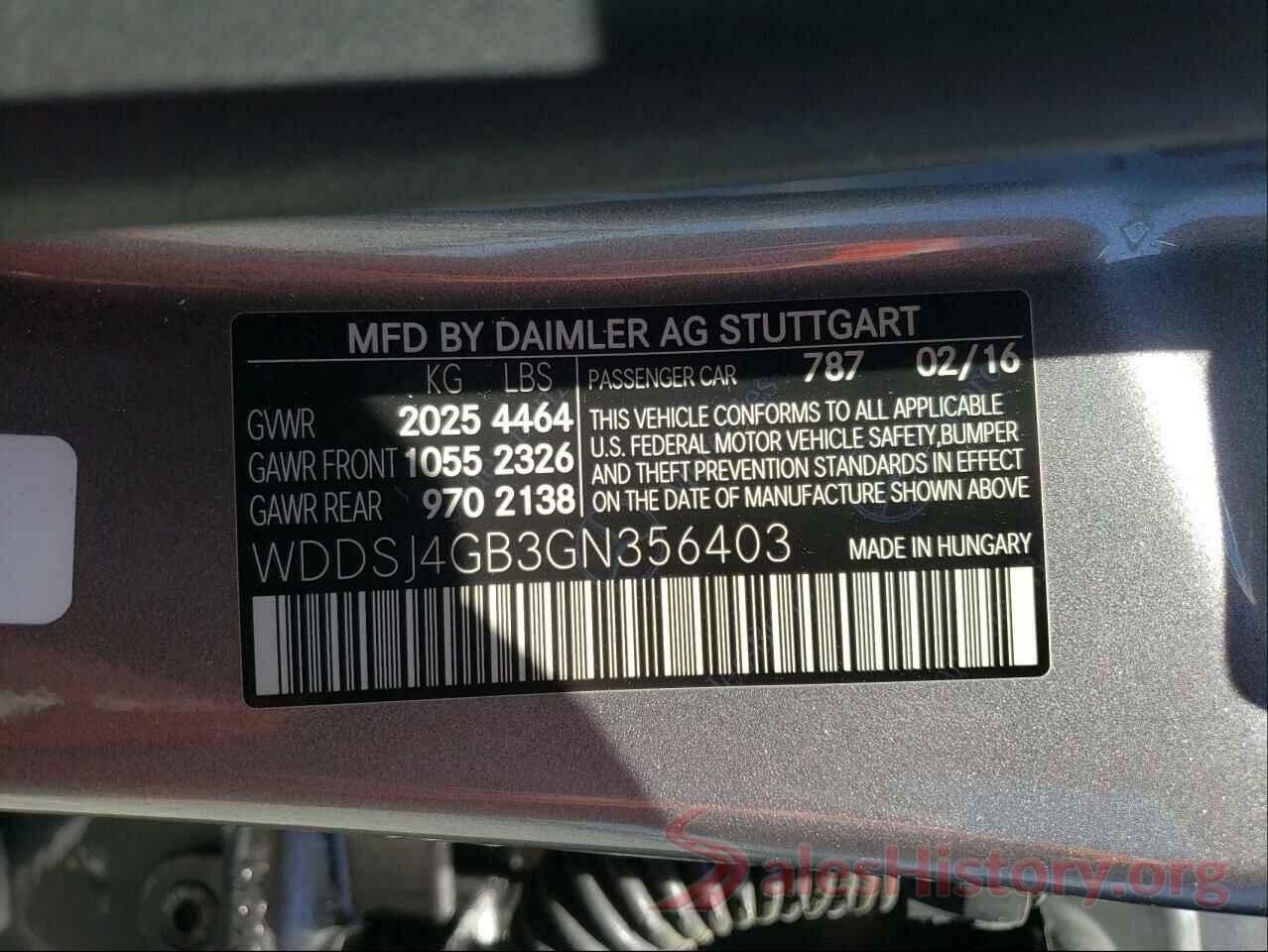 WDDSJ4GB3GN356403 2016 MERCEDES-BENZ CLA-CLASS