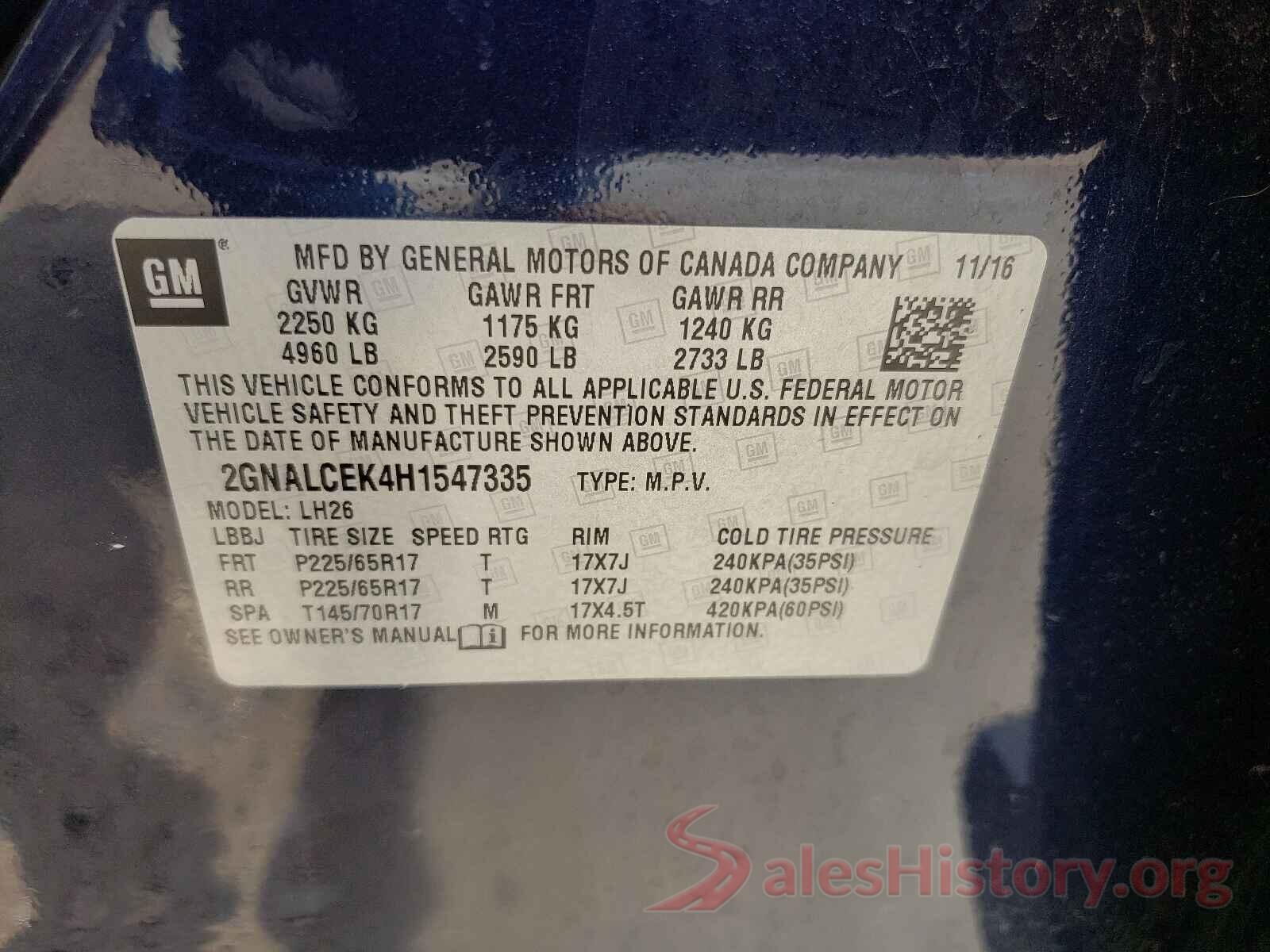 2GNALCEK4H1547335 2017 CHEVROLET EQUINOX