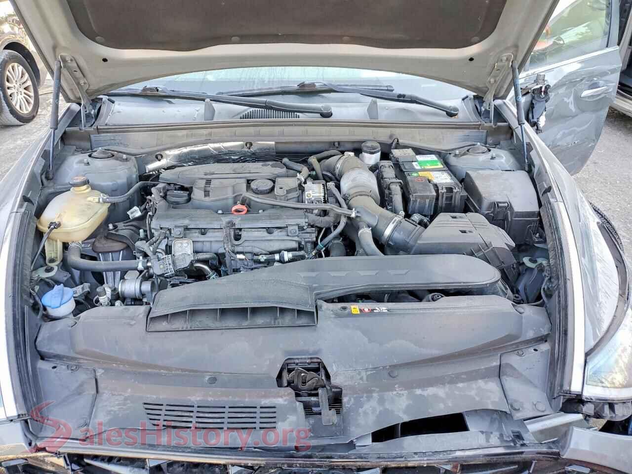 2021 HYUNDAI SONATA VIN 5NPEH4J27MH110297, VIN plate
