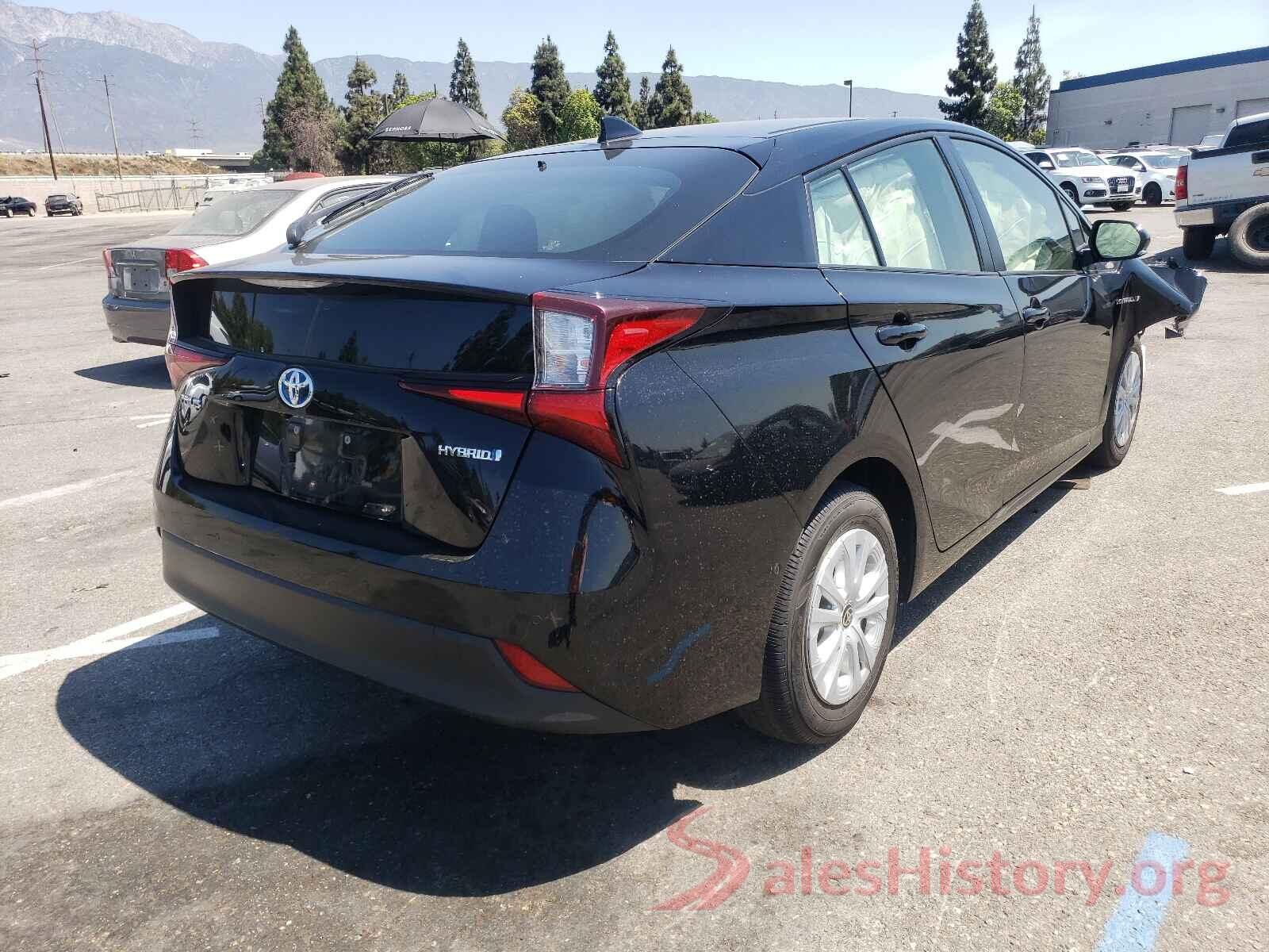 JTDKARFU9K3077732 2019 TOYOTA PRIUS