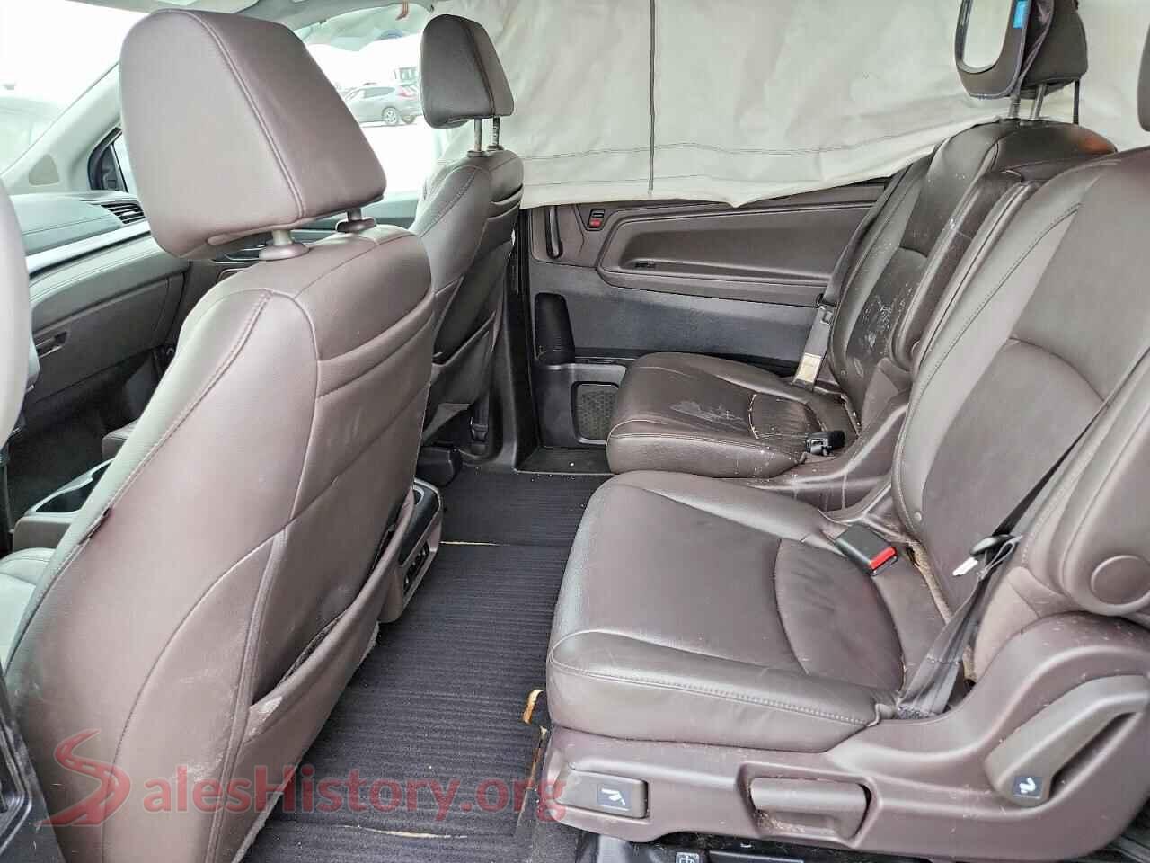 2019 HONDA ODYSSEY VIN 5FNRL6H70KB099247, odometer mileage