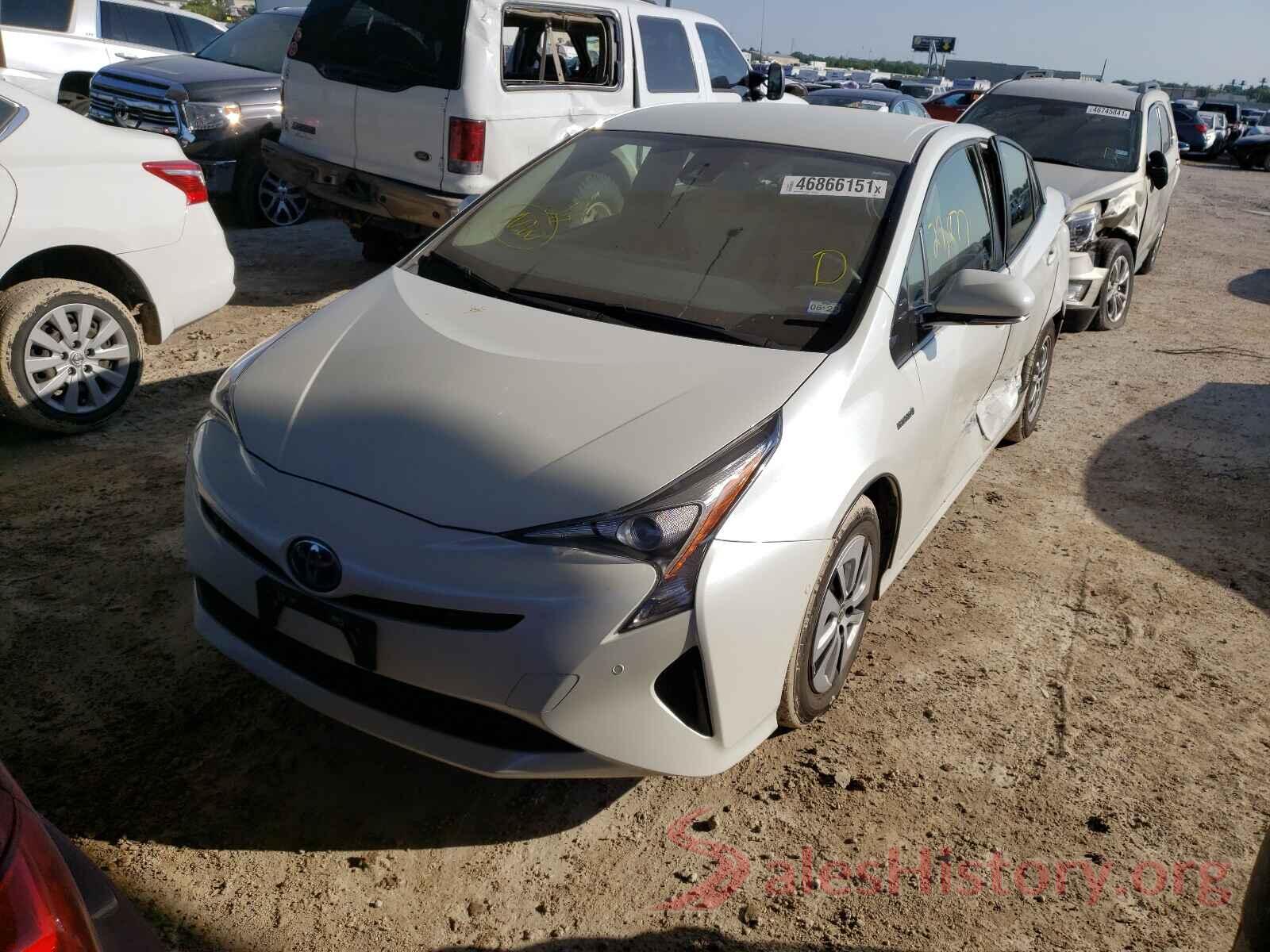 JTDKBRFU1H3043872 2017 TOYOTA PRIUS