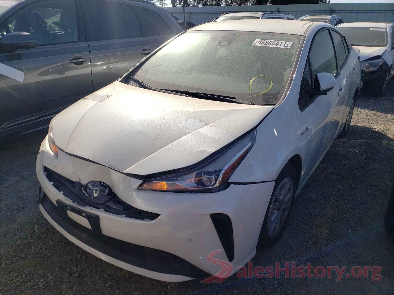 JTDKARFUXK3084446 2019 TOYOTA PRIUS