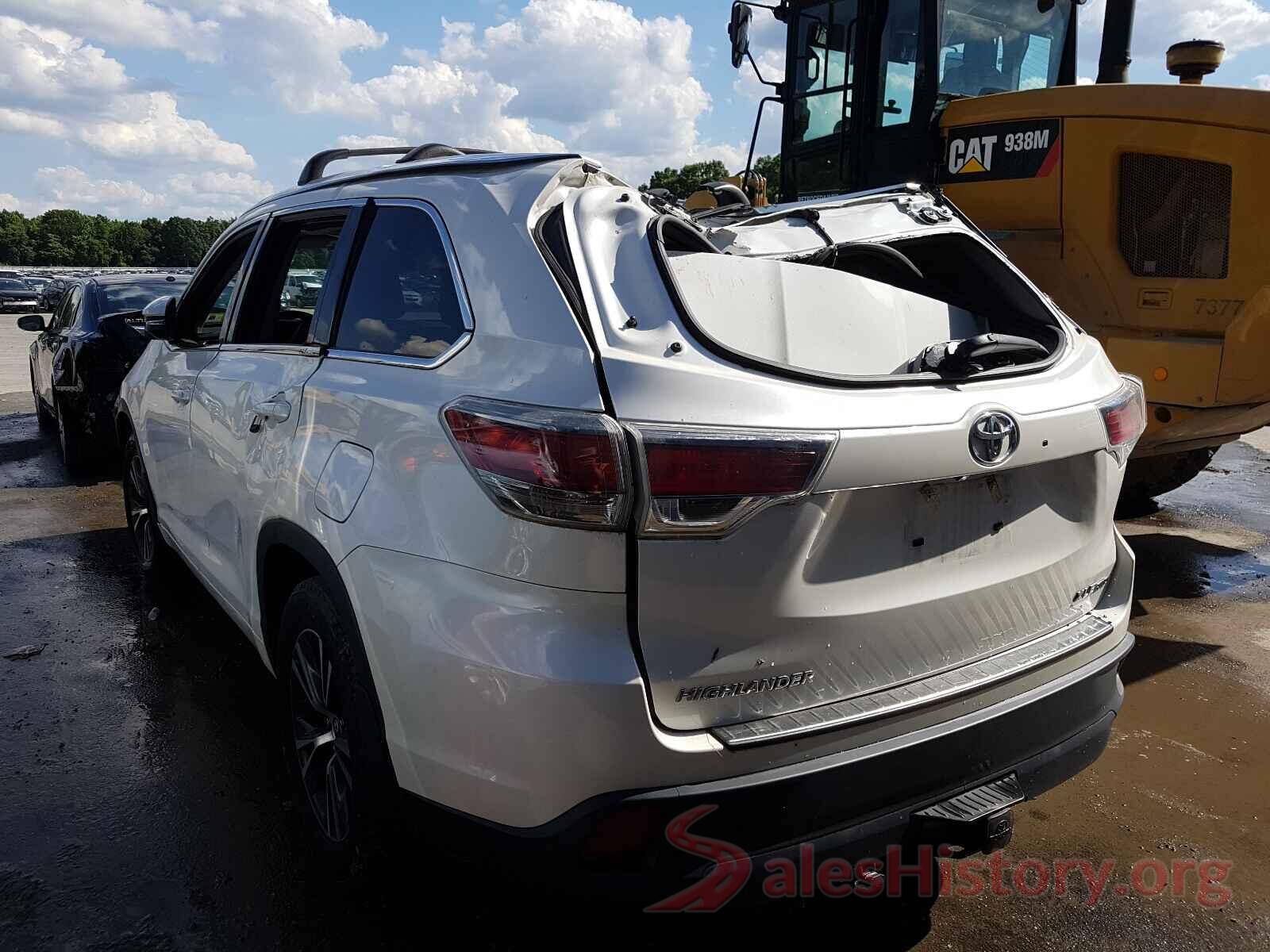 5TDJKRFH3GS294596 2016 TOYOTA HIGHLANDER