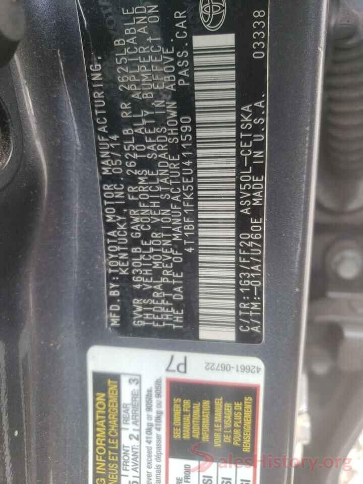 4T1BF1FK5EU411590 2014 TOYOTA CAMRY