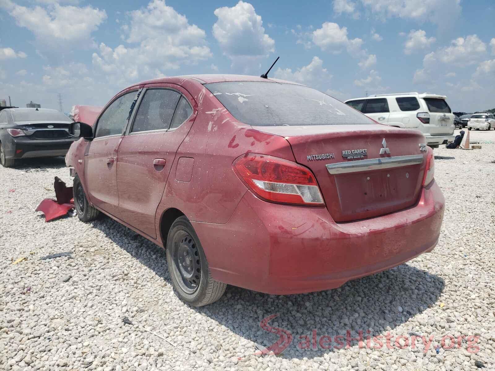 ML32F3FJ4HHF12095 2017 MITSUBISHI MIRAGE