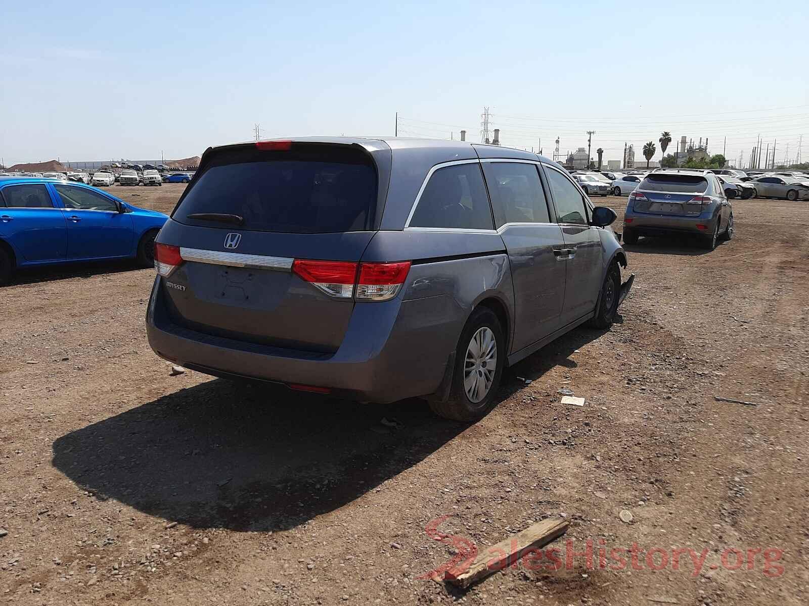 5FNRL5H20GB058848 2016 HONDA ODYSSEY