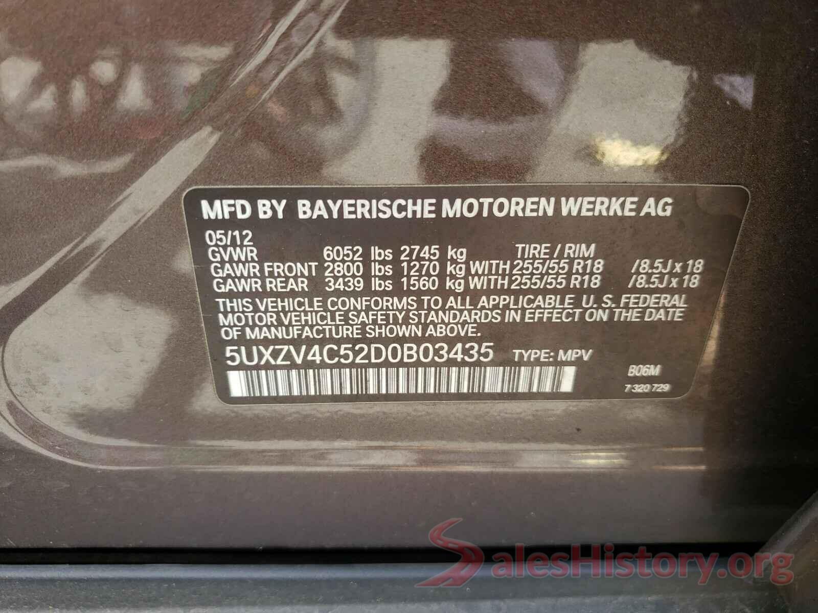 5UXZV4C52D0B03435 2013 BMW X5