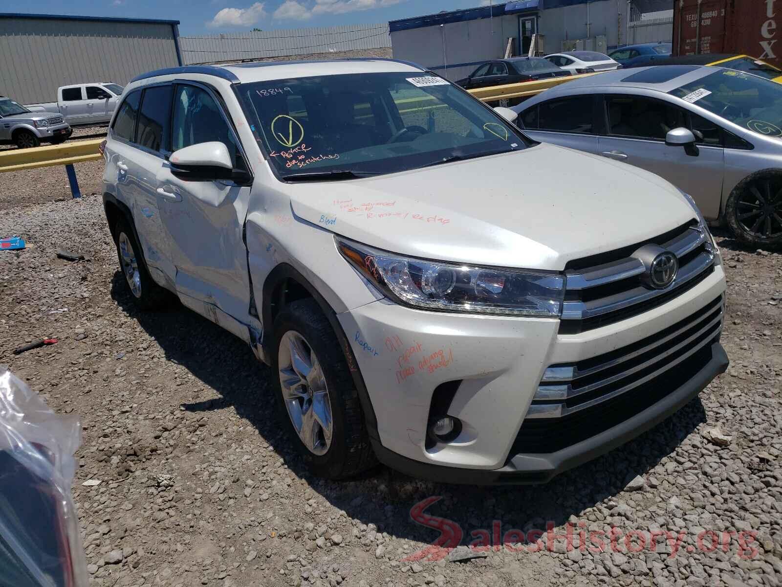 5TDYZRFH0KS348360 2019 TOYOTA HIGHLANDER