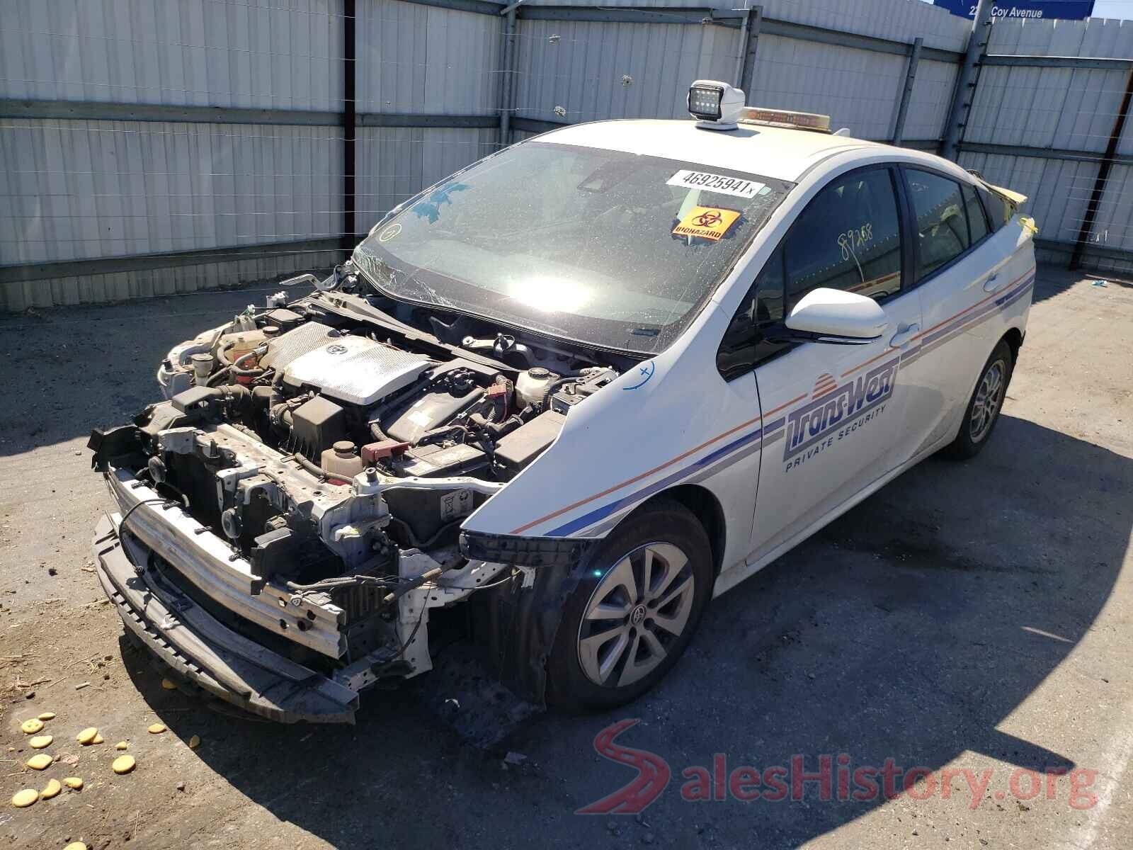 JTDKBRFU8J3591714 2018 TOYOTA PRIUS