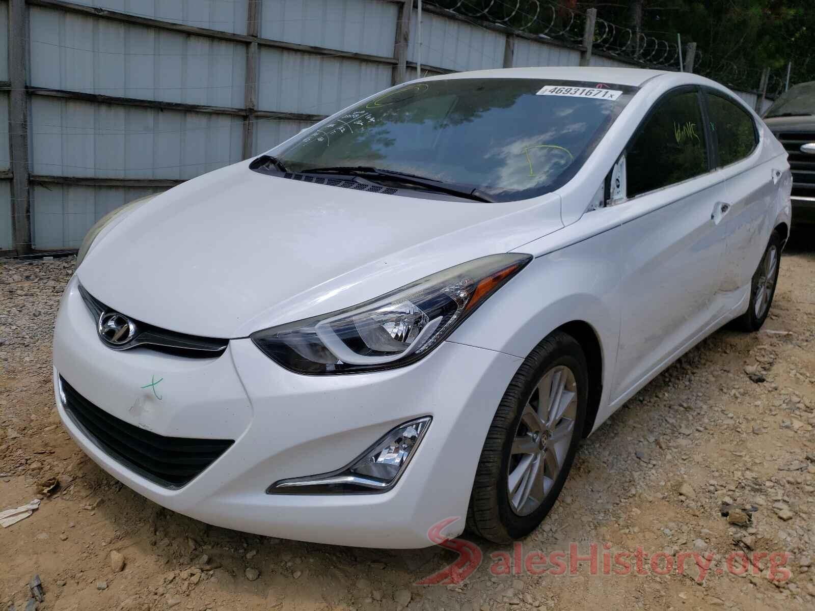 5NPDH4AEXGH656375 2016 HYUNDAI ELANTRA