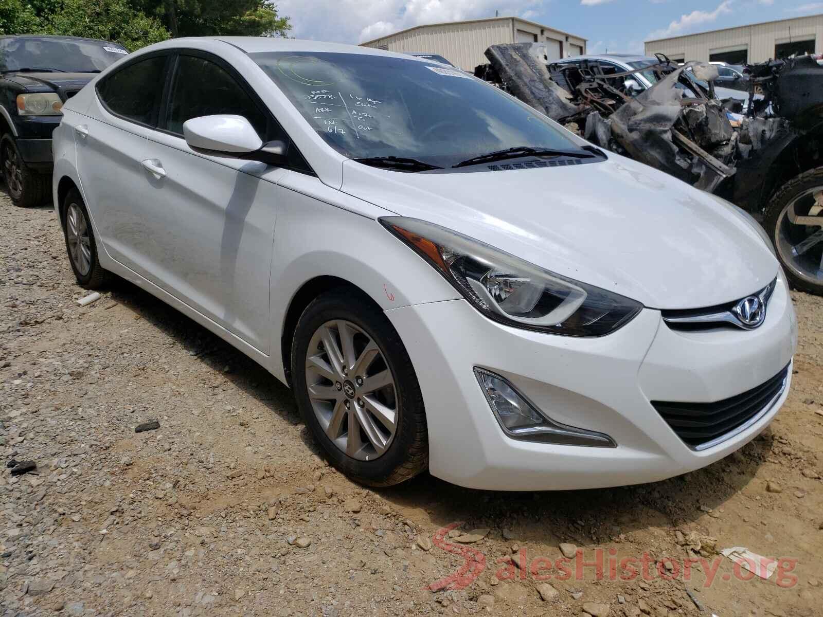 5NPDH4AEXGH656375 2016 HYUNDAI ELANTRA