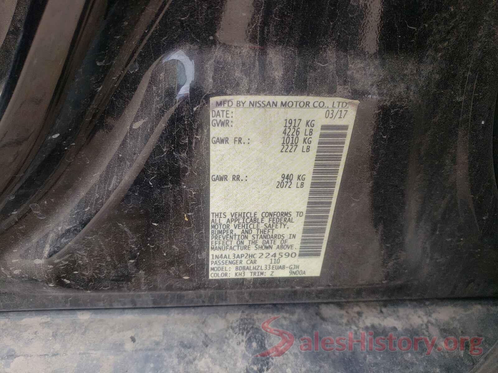 1N4AL3AP2HC224590 2017 NISSAN ALTIMA