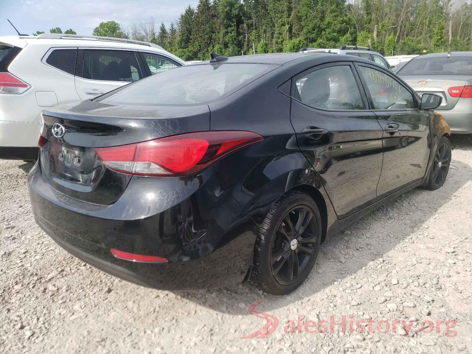 5NPDH4AE6GH792261 2016 HYUNDAI ELANTRA