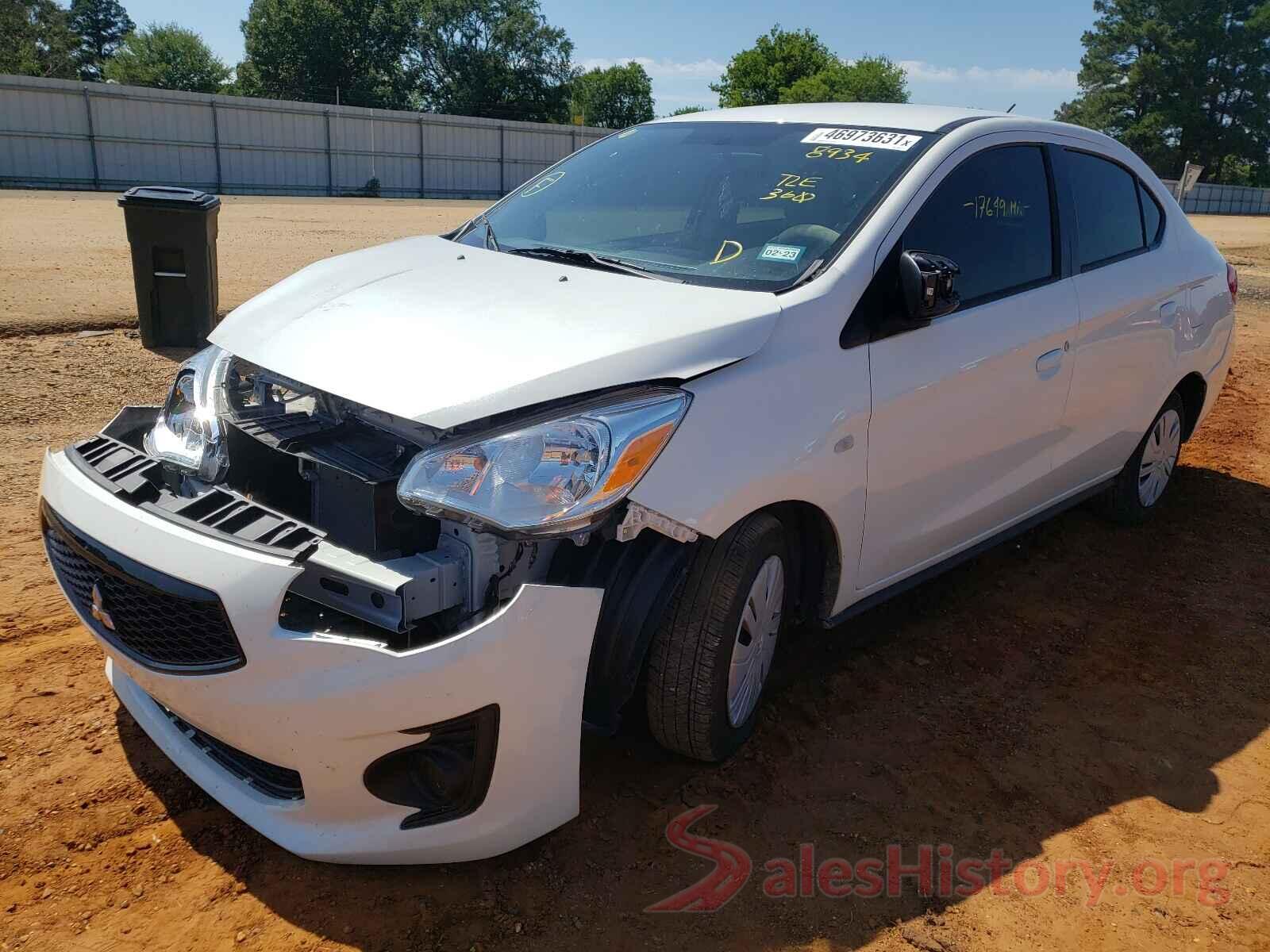 ML32F3FJXLHF08934 2020 MITSUBISHI MIRAGE