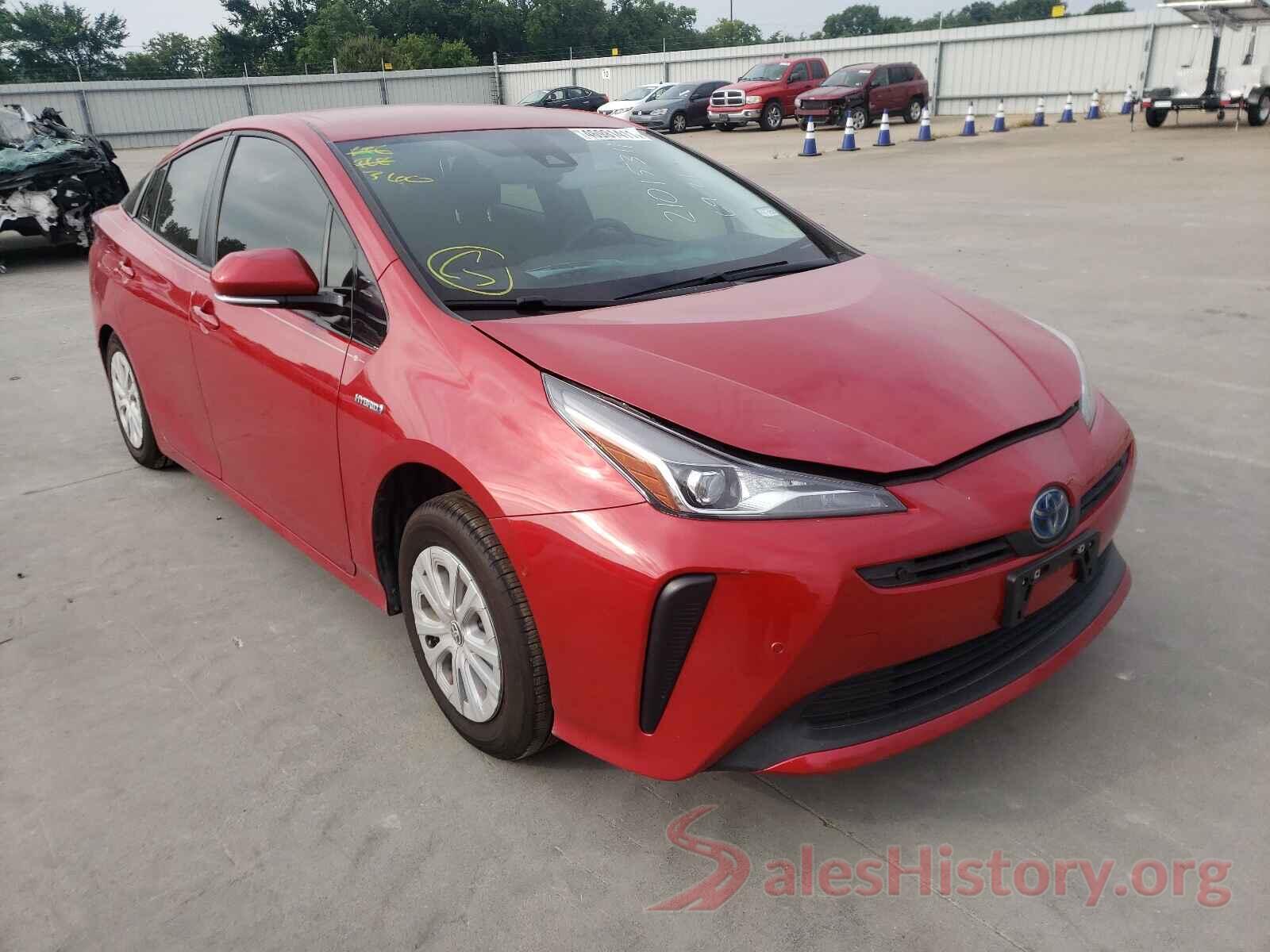 JTDKARFU1L3119554 2020 TOYOTA PRIUS