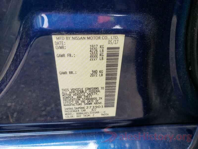 1N4AL3AP0HC273903 2017 NISSAN ALTIMA