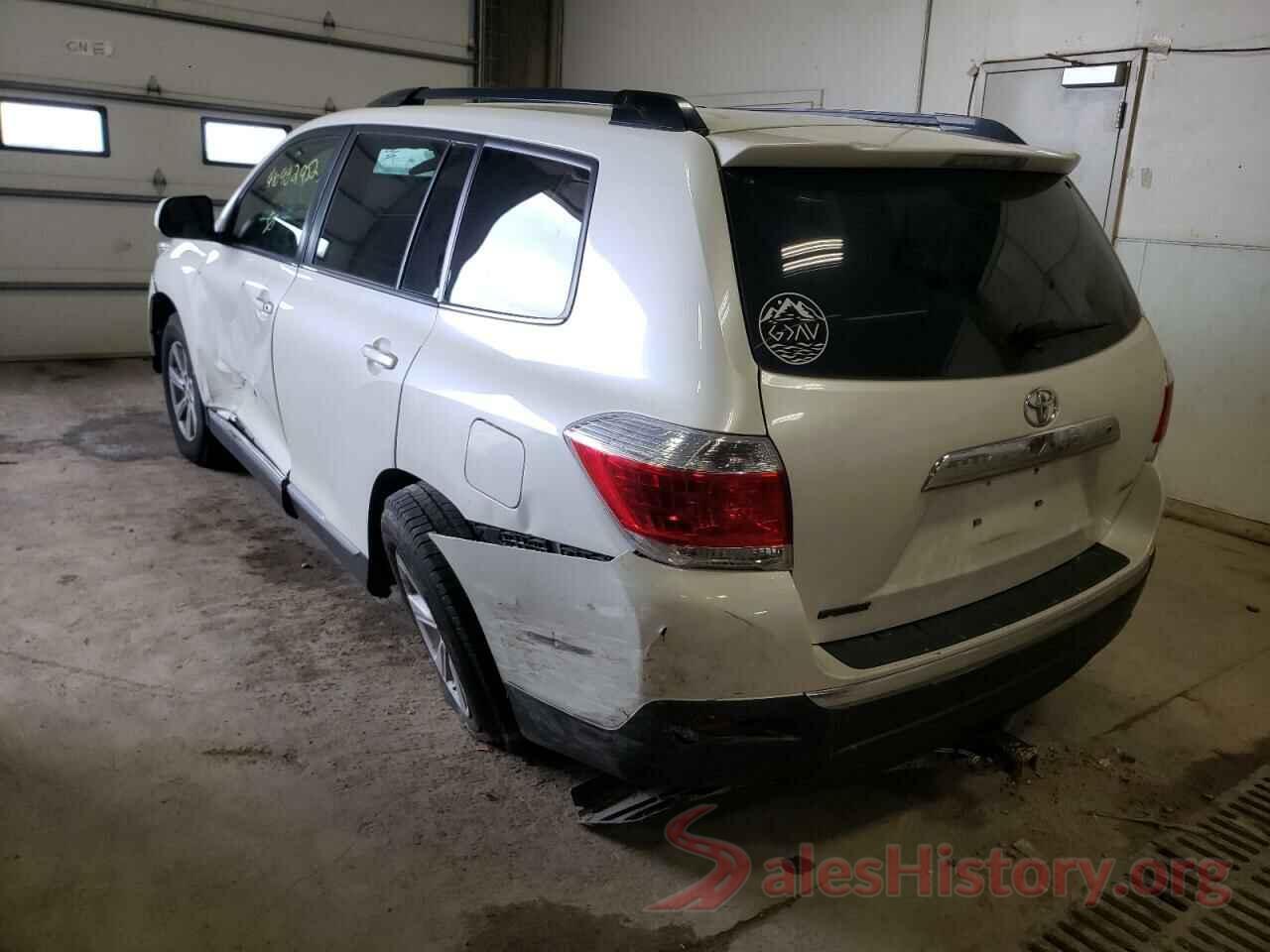 5TDBK3EH8DS225885 2013 TOYOTA HIGHLANDER