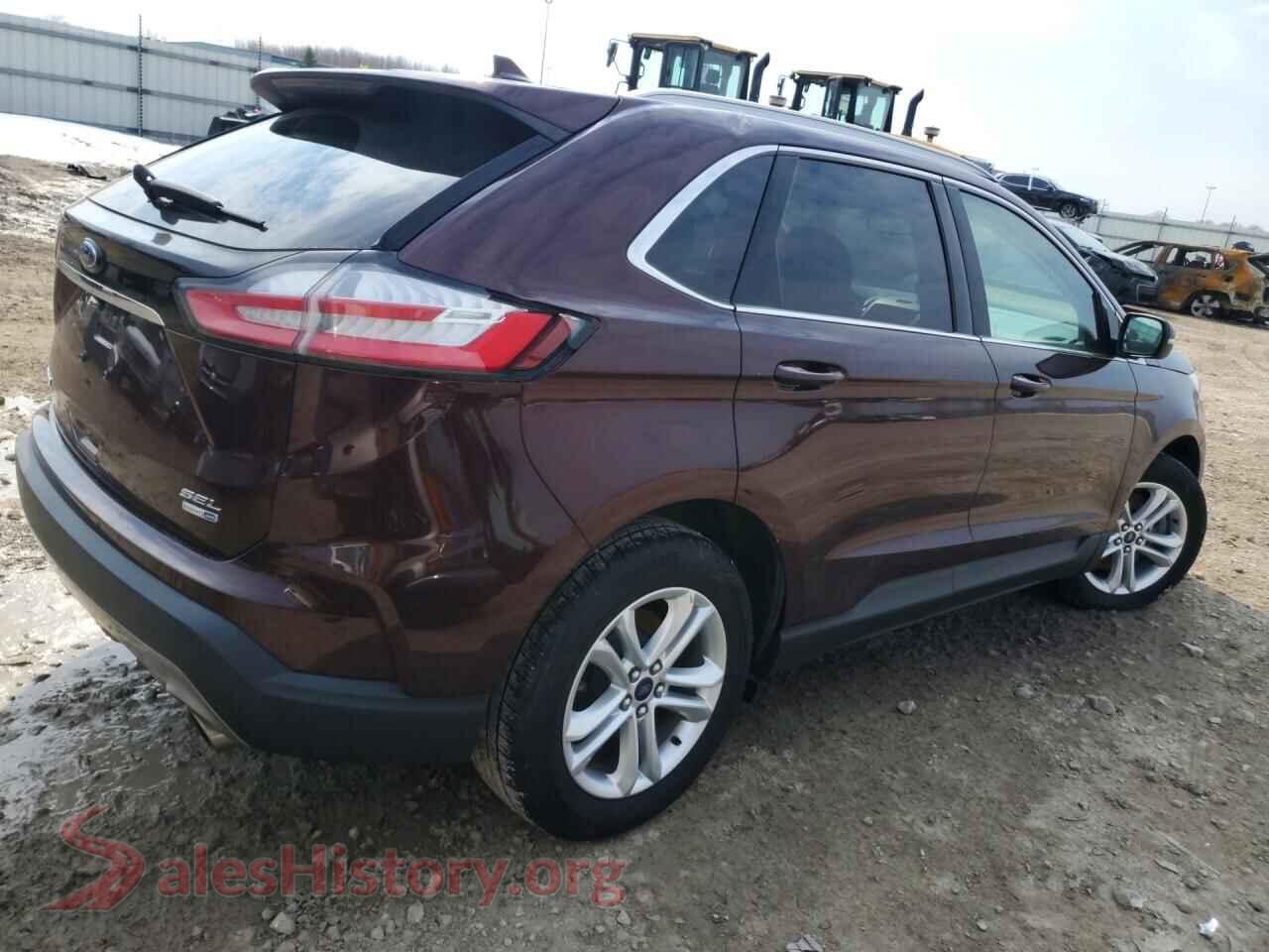 2019 FORD EDGE VIN 2FMPK4J94KBC75252, right side view