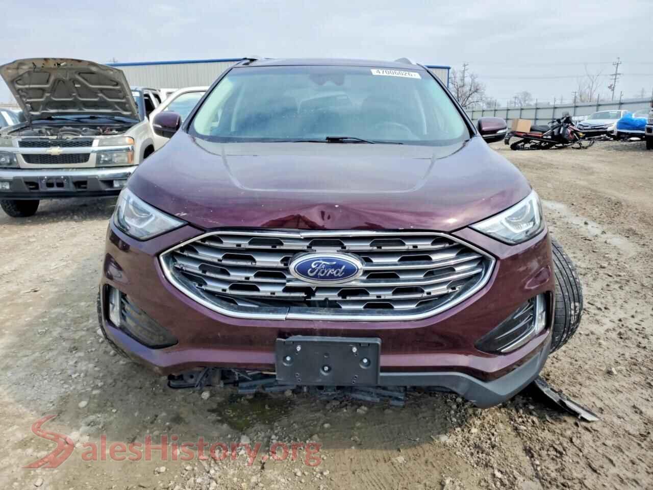 2019 FORD EDGE VIN 2FMPK4J94KBC75252, rear view