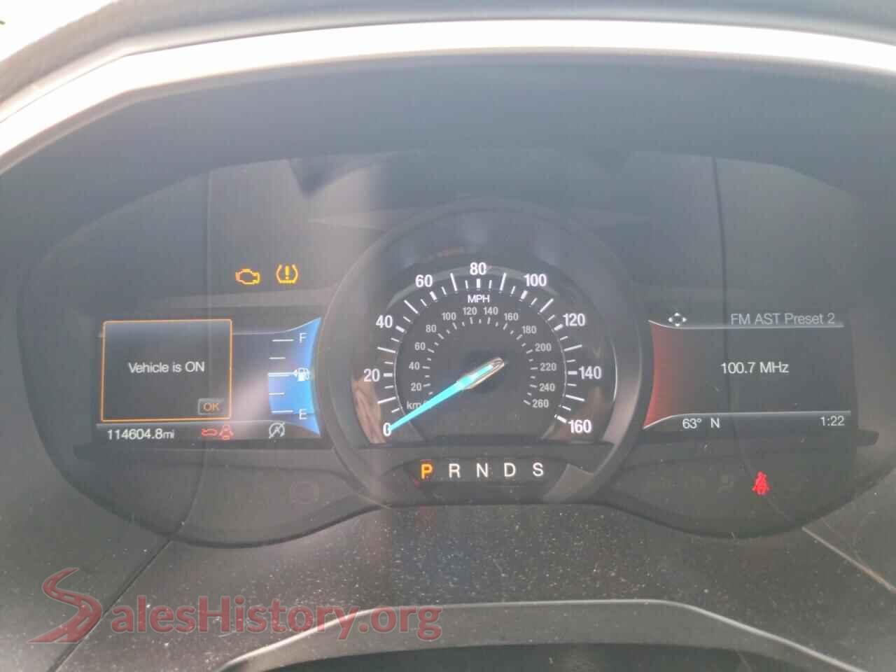 2019 FORD EDGE VIN 2FMPK4J94KBC75252, interior center console