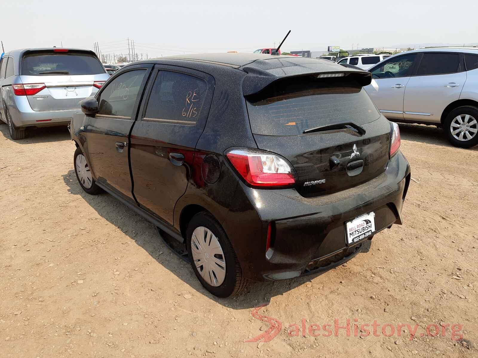 ML32AUHJ2MH001252 2021 MITSUBISHI MIRAGE