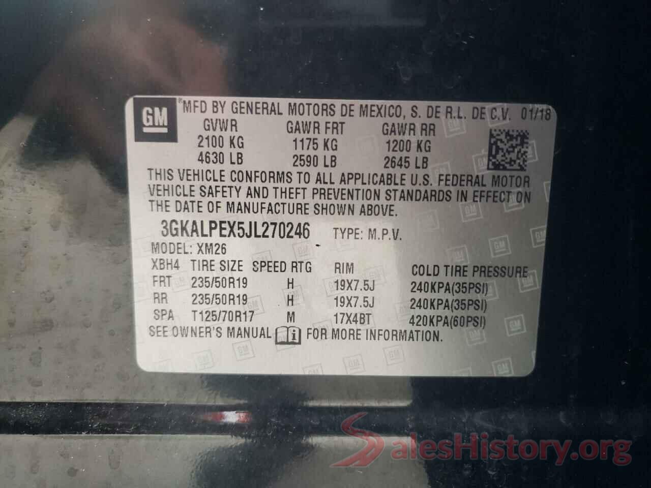 3GKALPEX5JL270246 2018 GMC TERRAIN