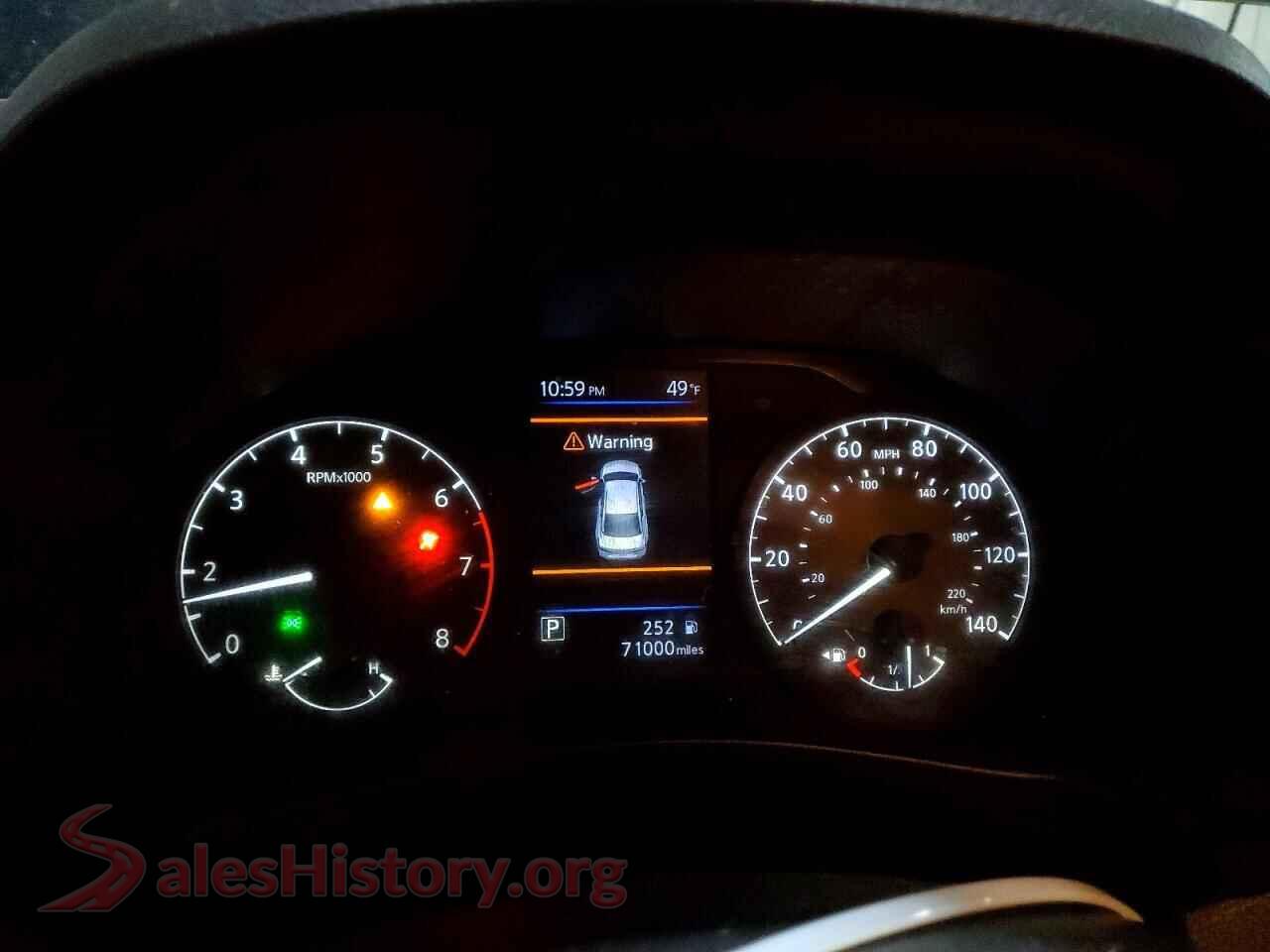 2022 NISSAN ALTIMA VIN 1N4BL4BV1NN387612, interior center console