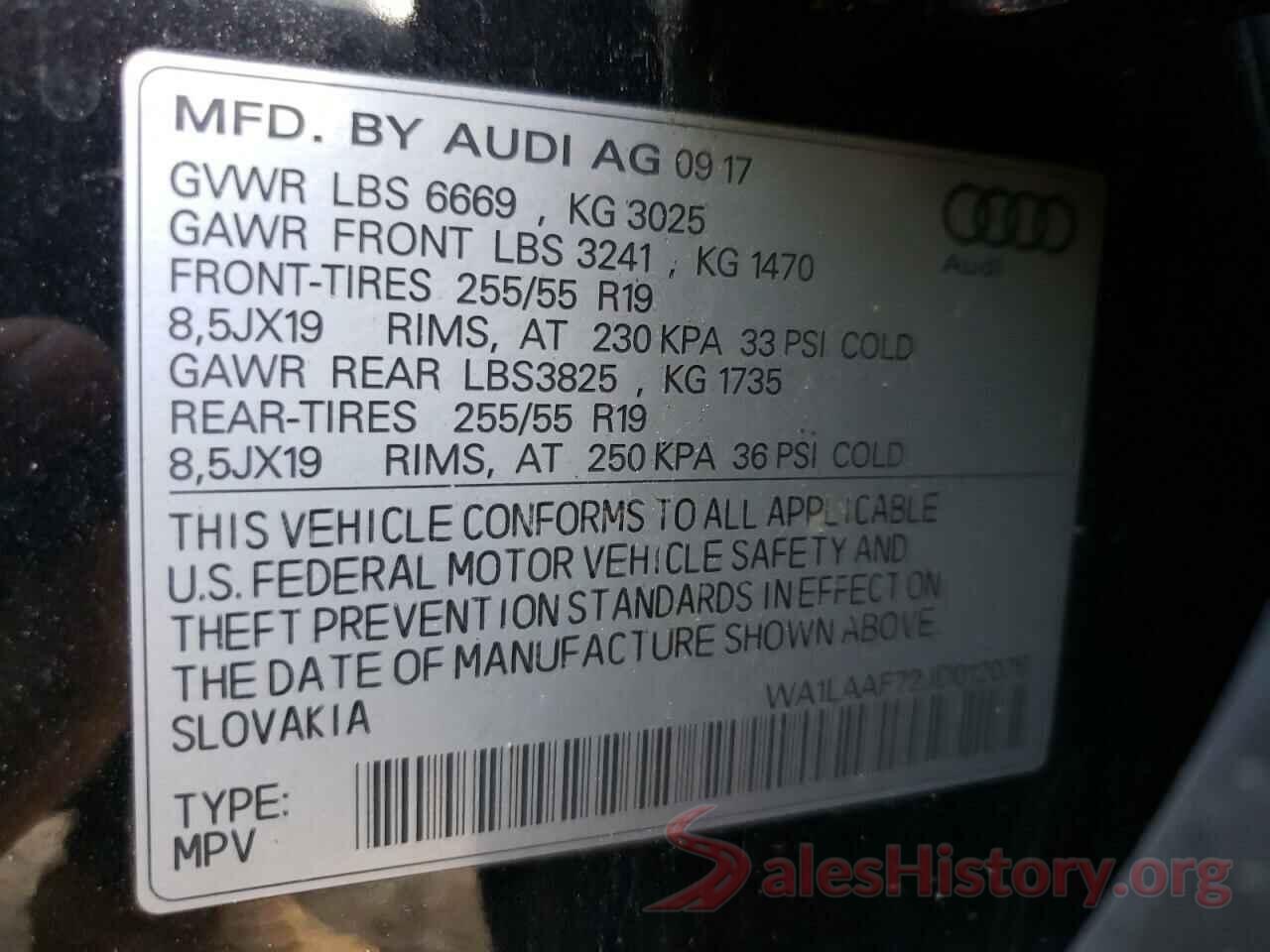 WA1LAAF72JD012076 2018 AUDI Q7