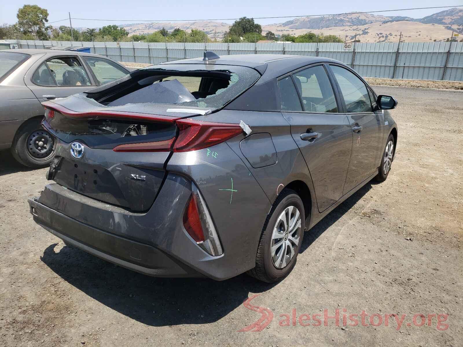 JTDKAMFP5M3167203 2021 TOYOTA PRIUS