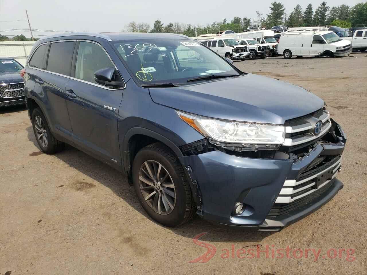 5TDJGRFH4KS078993 2019 TOYOTA HIGHLANDER