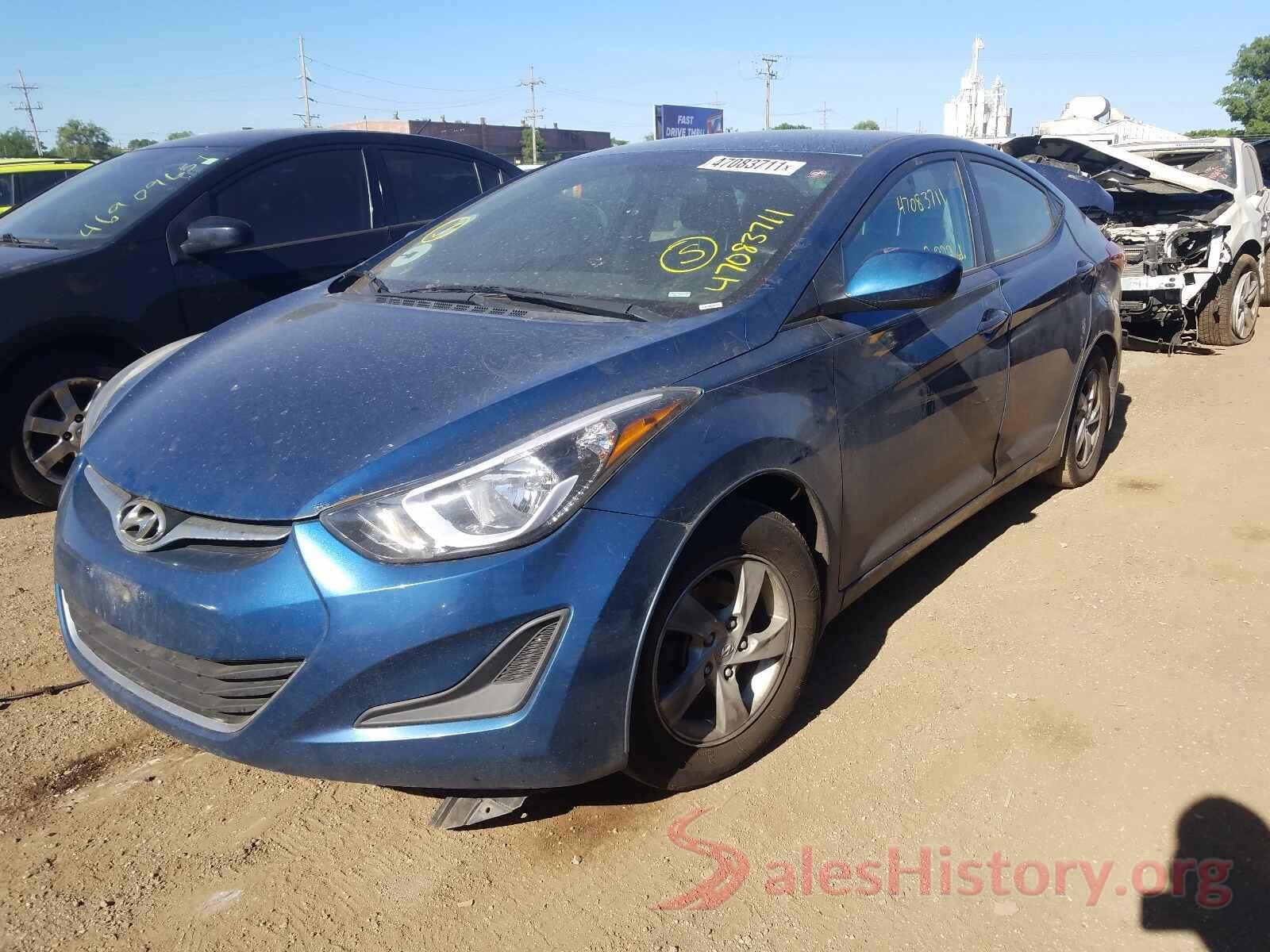 KMHDH4AE9EU101044 2014 HYUNDAI ELANTRA