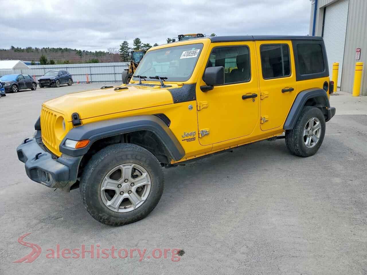 2018 JEEP WRANGLER VIN 1C4HJXDN4JW318975, auction photo