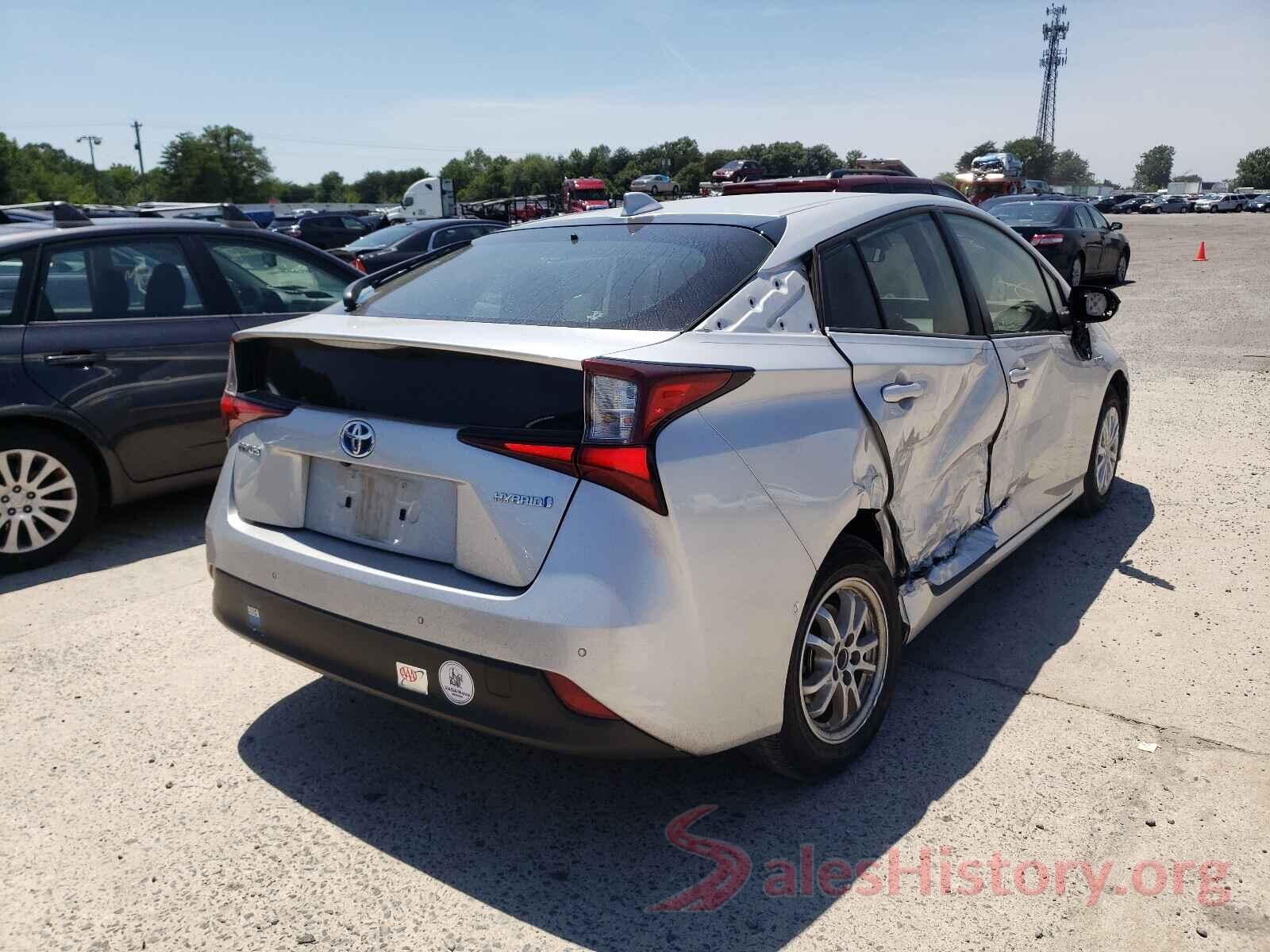 JTDKARFUXL3103417 2020 TOYOTA PRIUS