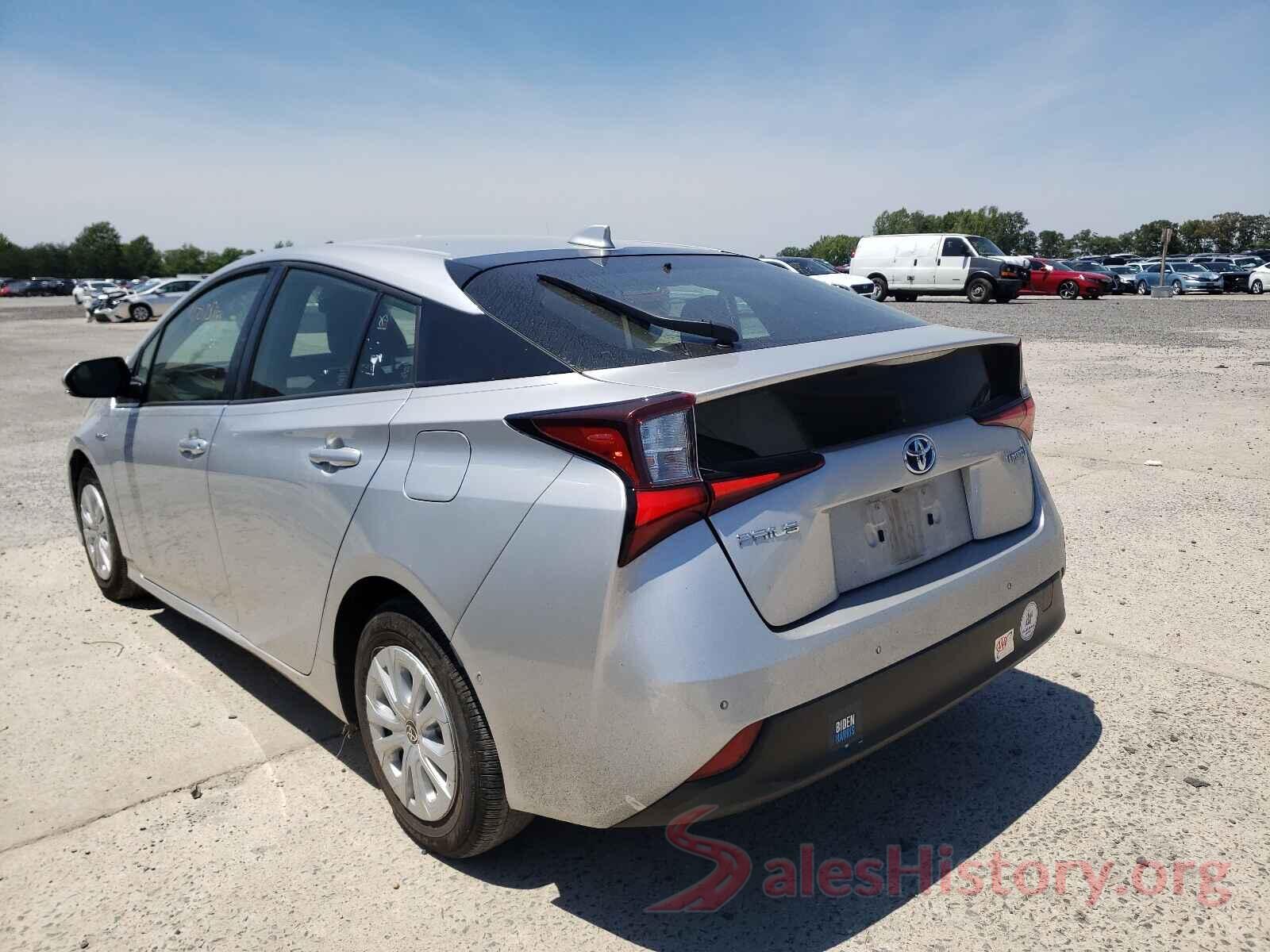 JTDKARFUXL3103417 2020 TOYOTA PRIUS