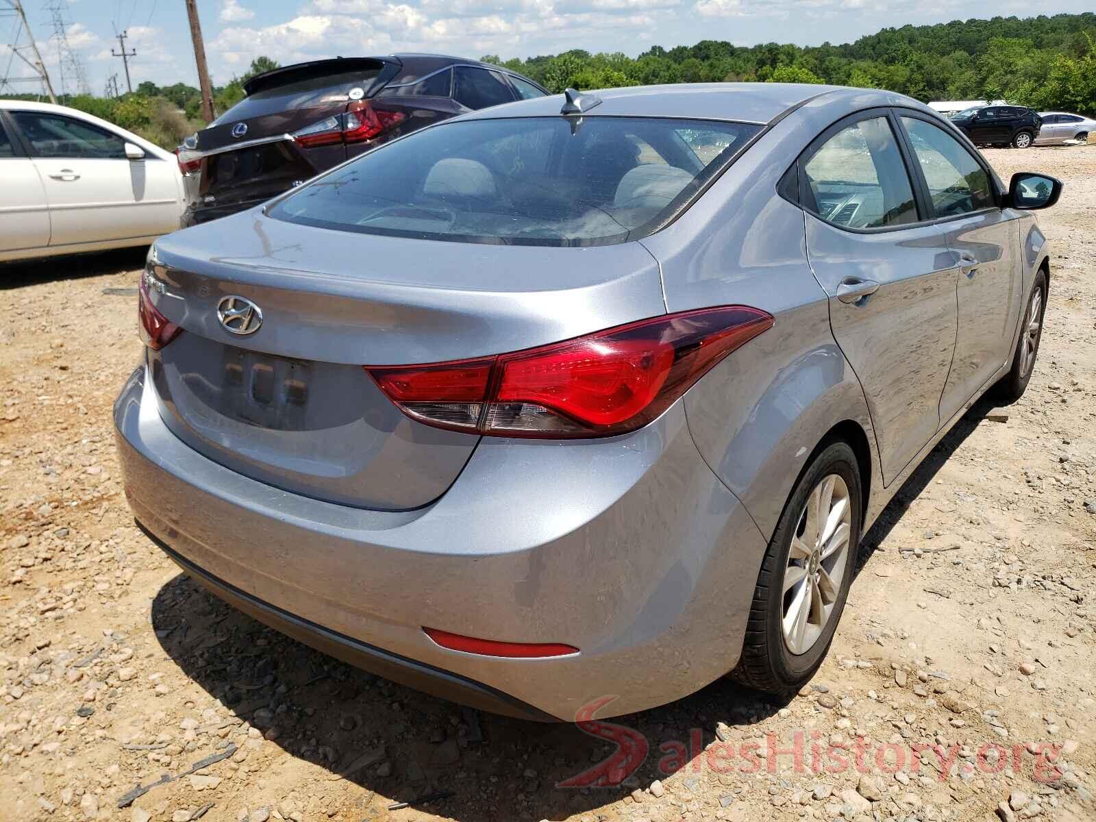 5NPDH4AE4GH770033 2016 HYUNDAI ELANTRA