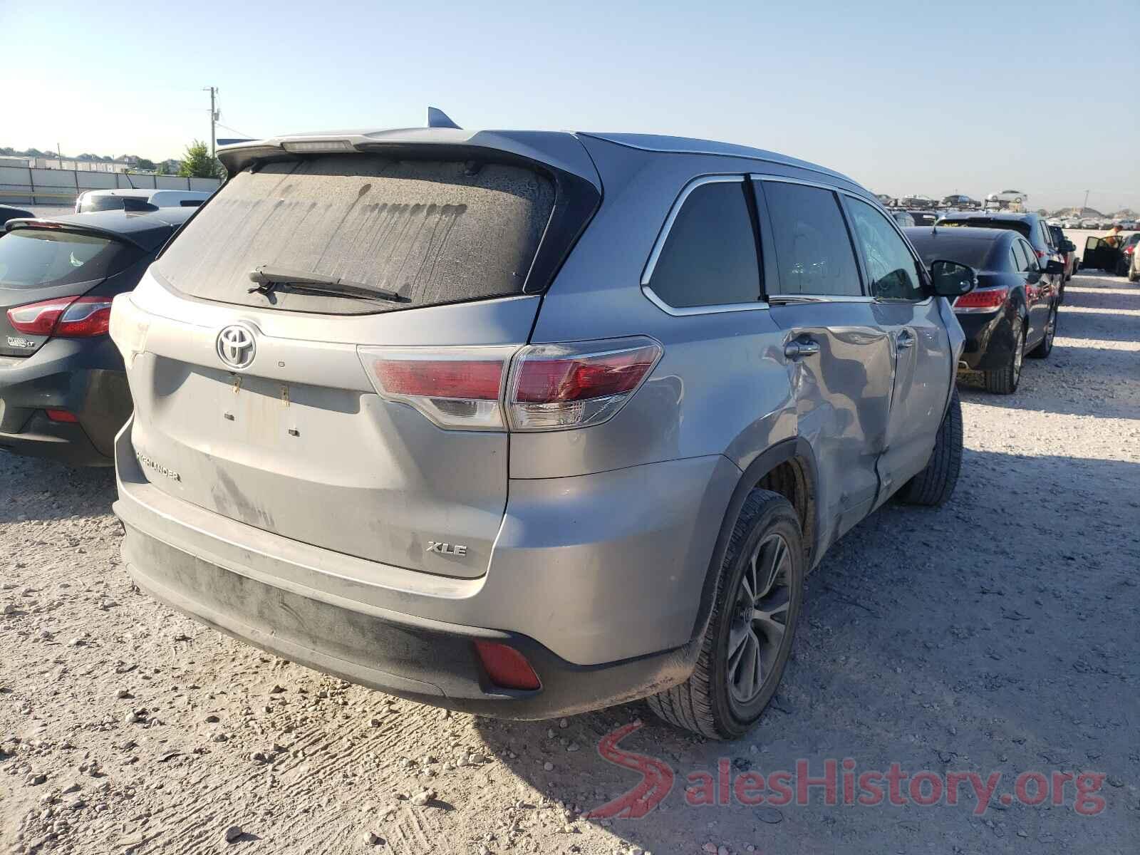 5TDKKRFH5GS180037 2016 TOYOTA HIGHLANDER