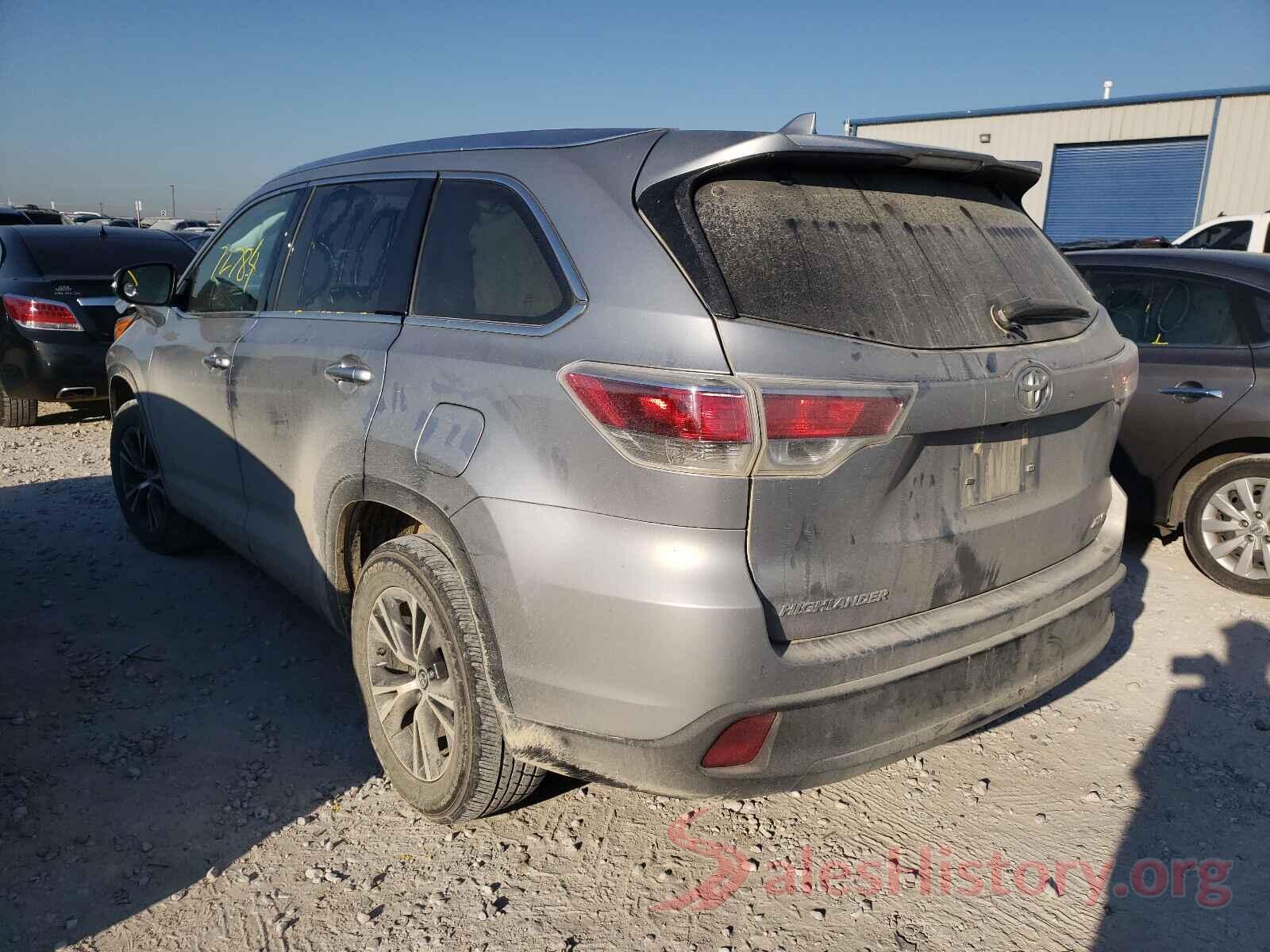 5TDKKRFH5GS180037 2016 TOYOTA HIGHLANDER