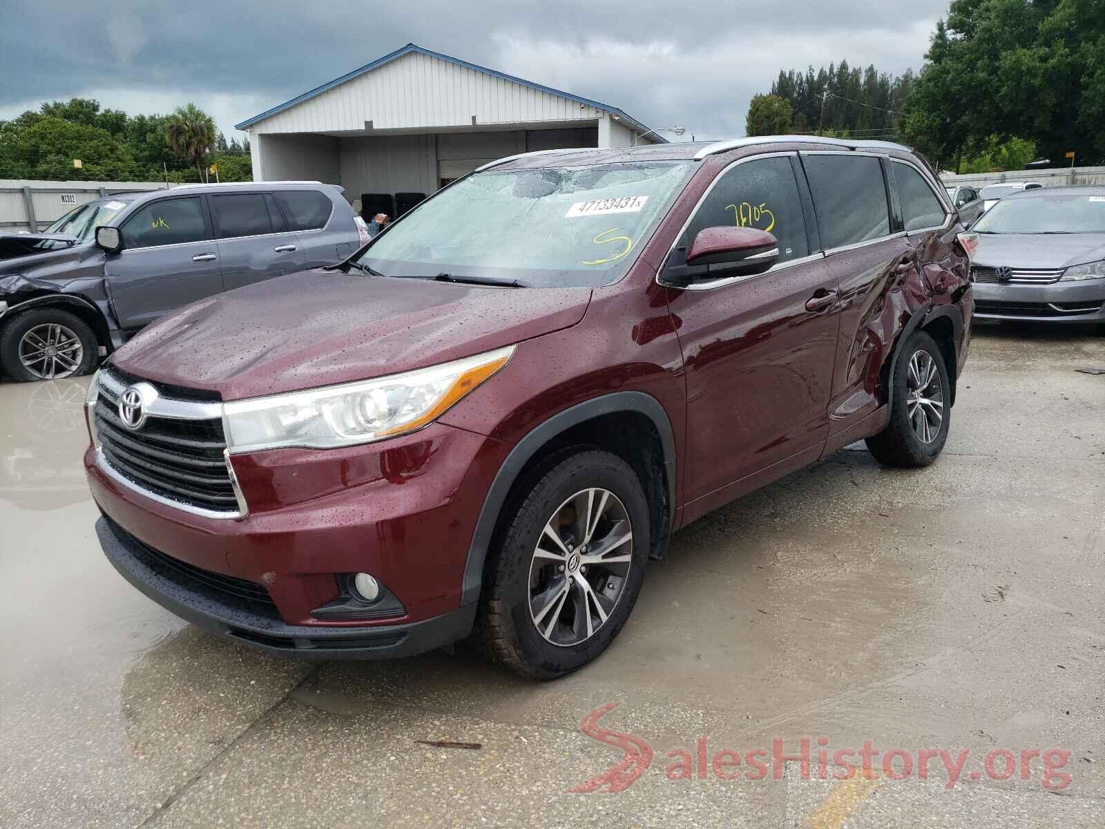 5TDJKRFH0GS228586 2016 TOYOTA HIGHLANDER