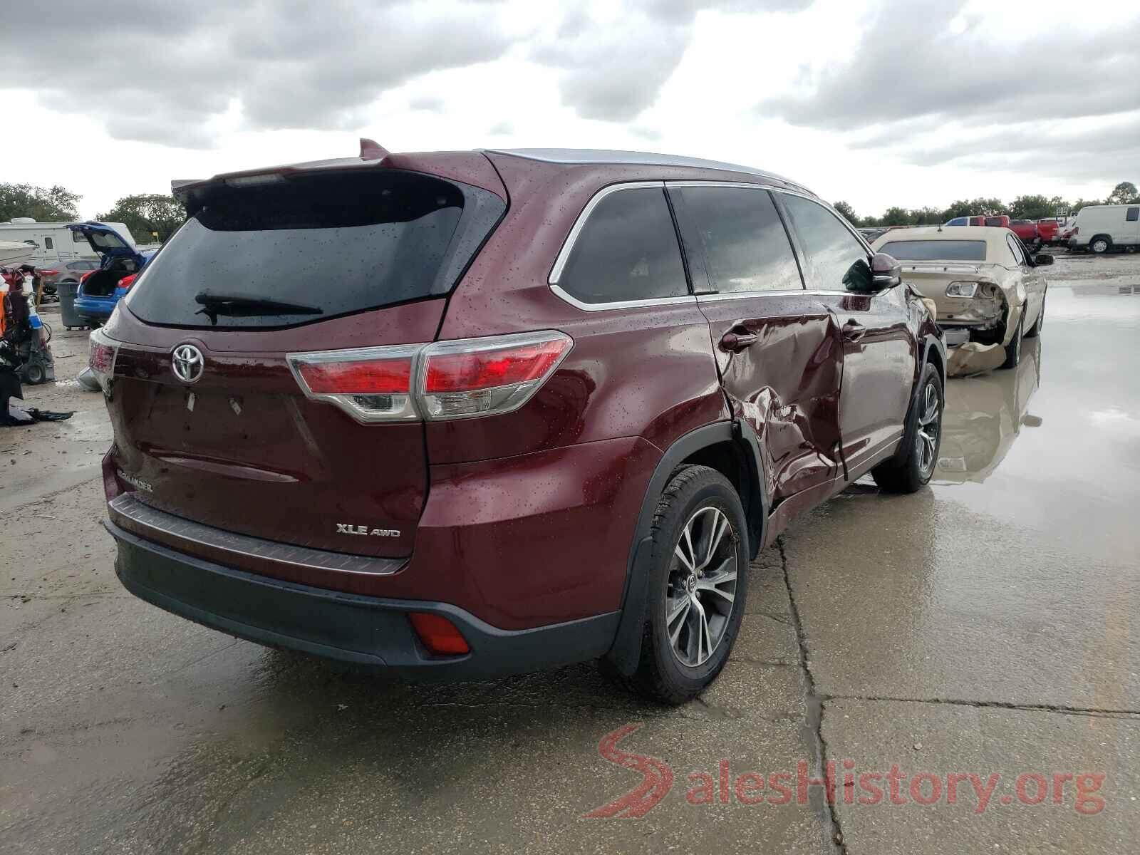 5TDJKRFH0GS228586 2016 TOYOTA HIGHLANDER