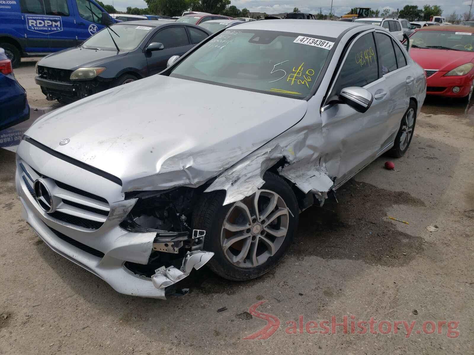 55SWF4JB5HU192821 2017 MERCEDES-BENZ C-CLASS