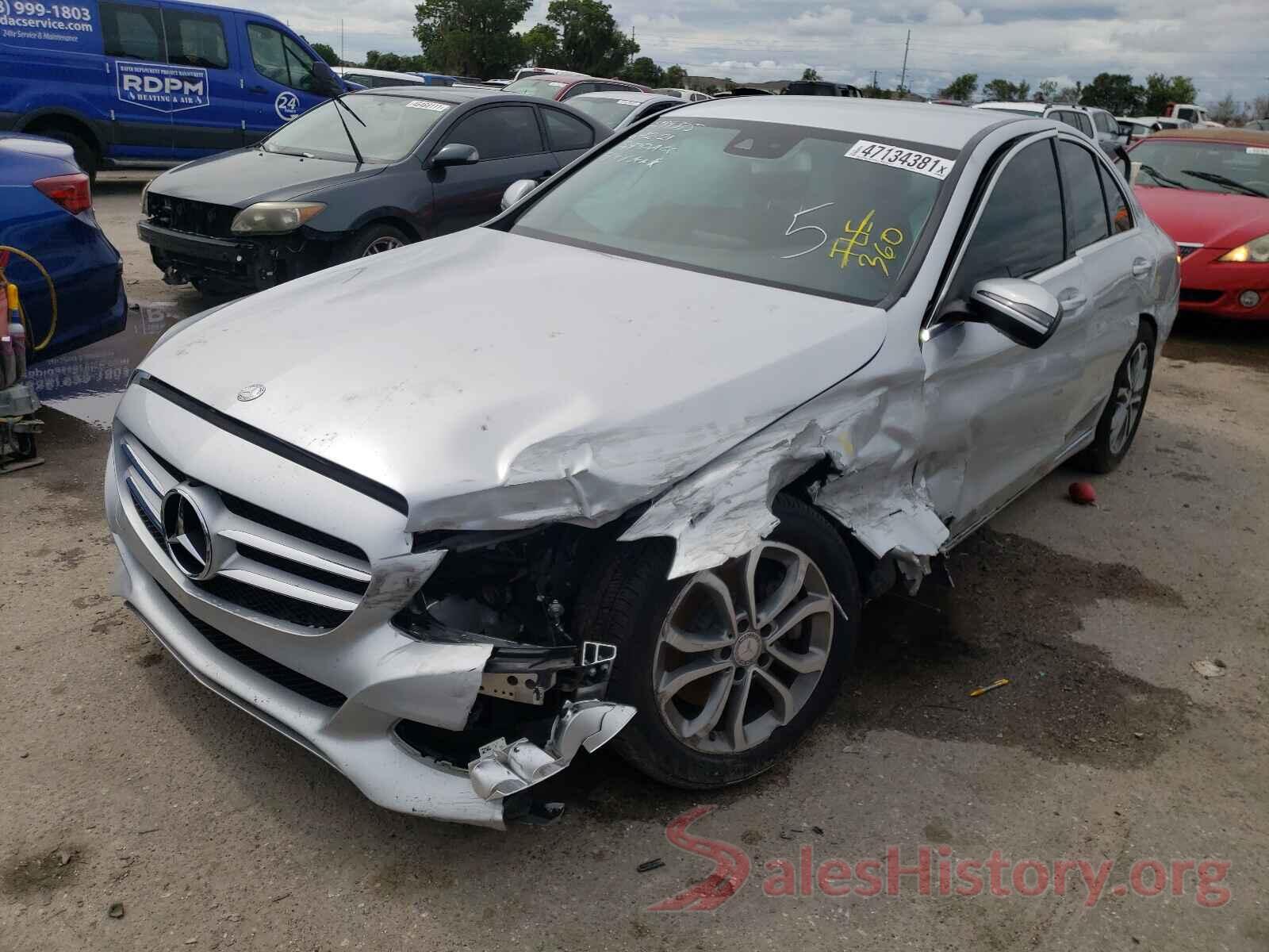 55SWF4JB5HU192821 2017 MERCEDES-BENZ C-CLASS