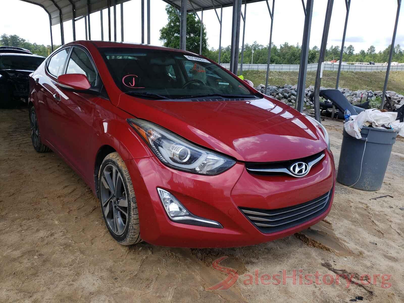 KMHDH4AE9GU535709 2016 HYUNDAI ELANTRA